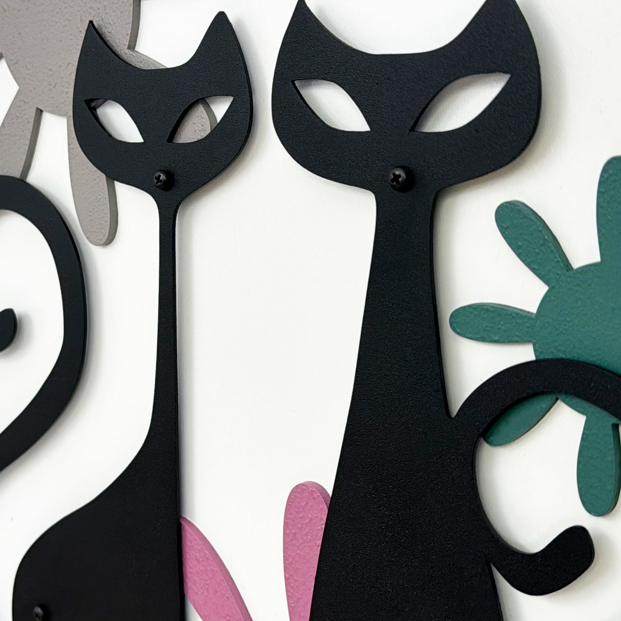 Quadro Decorativo "Centenas de Estrelas" - Pintura MDF Emoldurada Multicolor 50x35cm