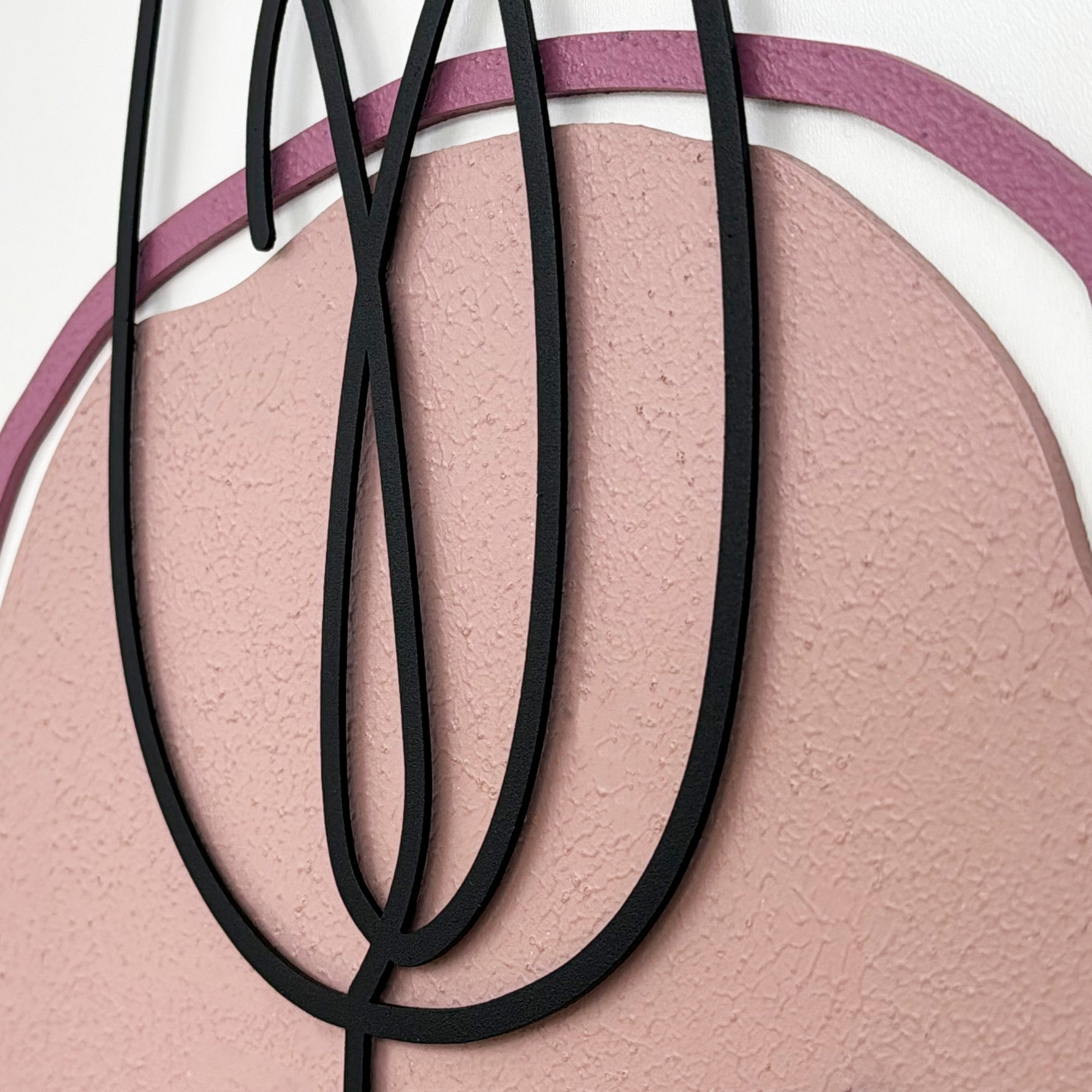 Quadro Decorativo "Song of the Wind" - Pintura MDF Emoldurada Multicolor 50x35cm com Detalhes Metálicos