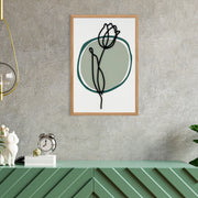 Quadro Decorativo MDF Emoldurado "Faded Sunset Small" Multicolor 50x35cm - Moldura Pinho Natural