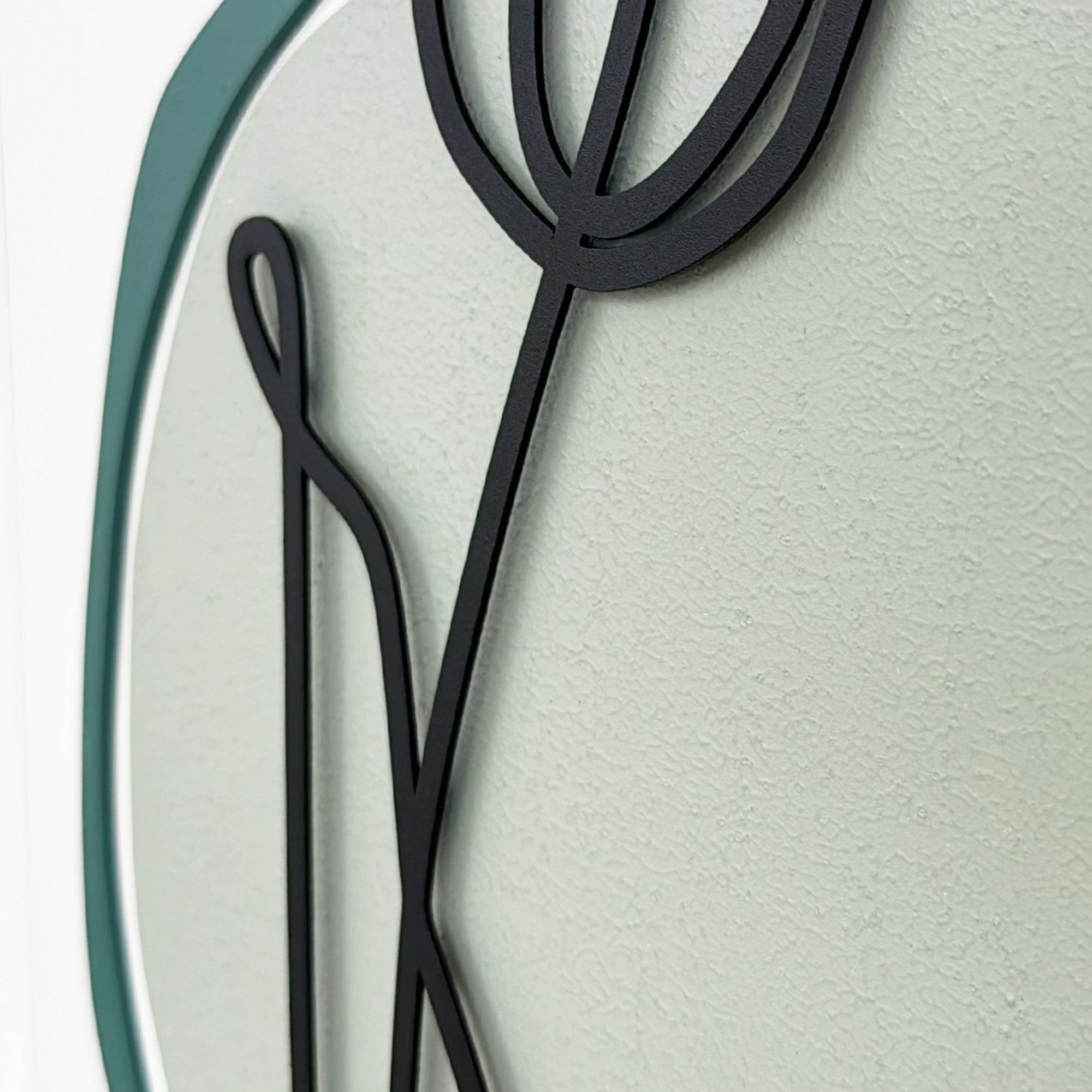 Quadro Decorativo MDF Emoldurado "Faded Sunset Small" Multicolor 50x35cm - Moldura Pinho Natural