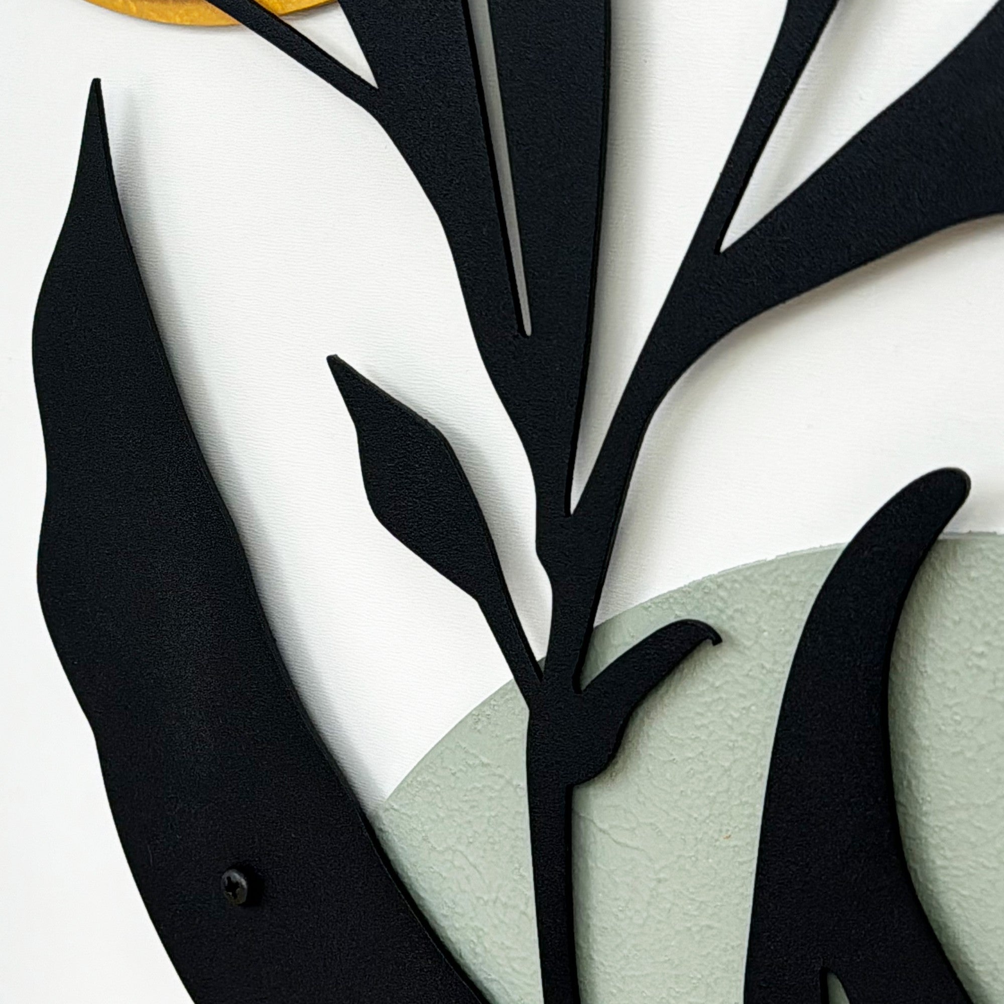 Quadro Decorativo Winter Garden Small - Pintura em MDF com Moldura de Pinho 50x35cm Multicolor