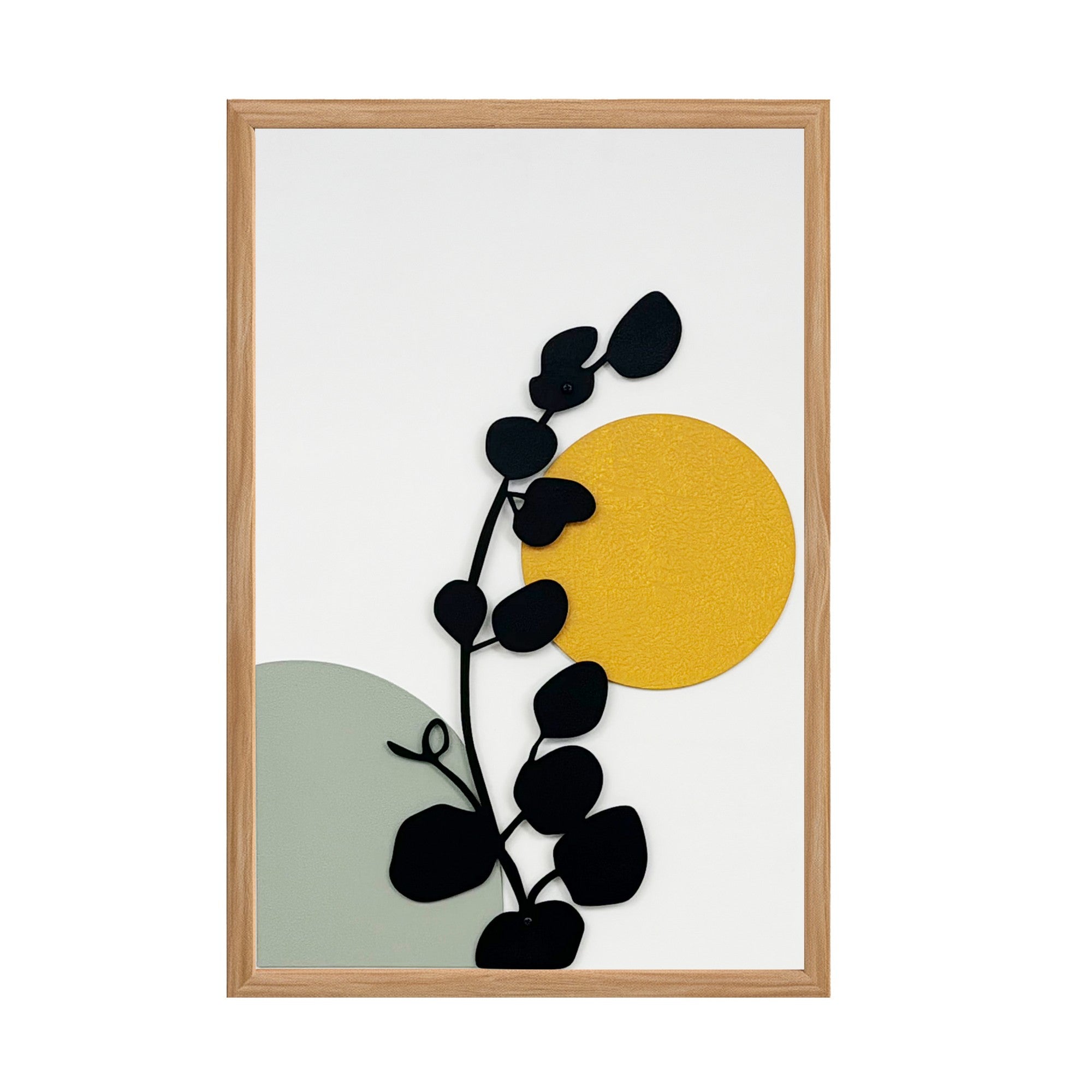 Quadro Decorativo MDF Emoldurado "Arco-Íris Lendário" - Arte Multicolor com Moldura em Pinho 50x35cm