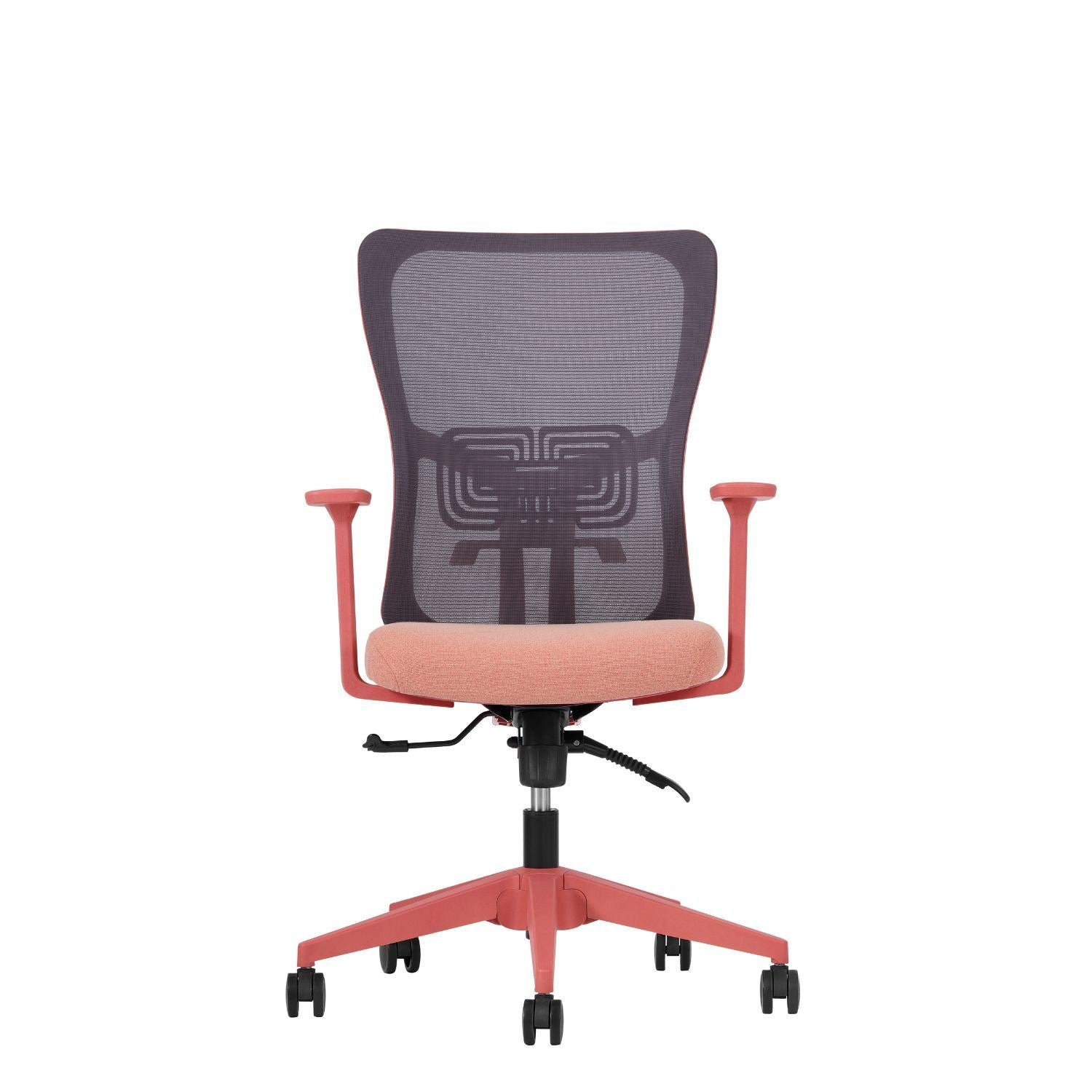 Cadeira de Escritório Ergonómica Salmão com Malha Respirável e Rodas Silenciosas - Suporta 120kg