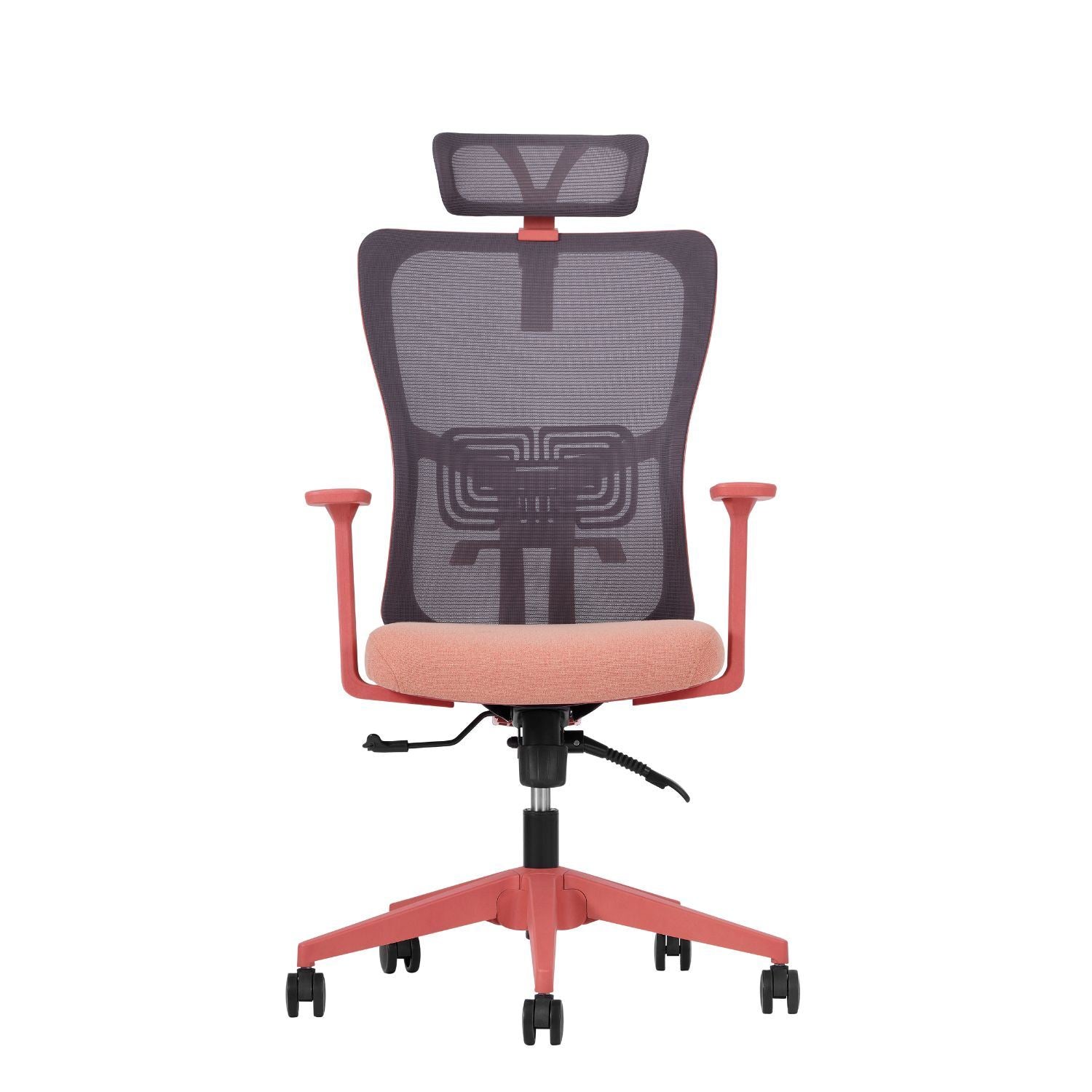 Cadeira de Escritório Ergonómica Salmão com Malha Respirável e Rodas Silenciosas - Suporta 120kg