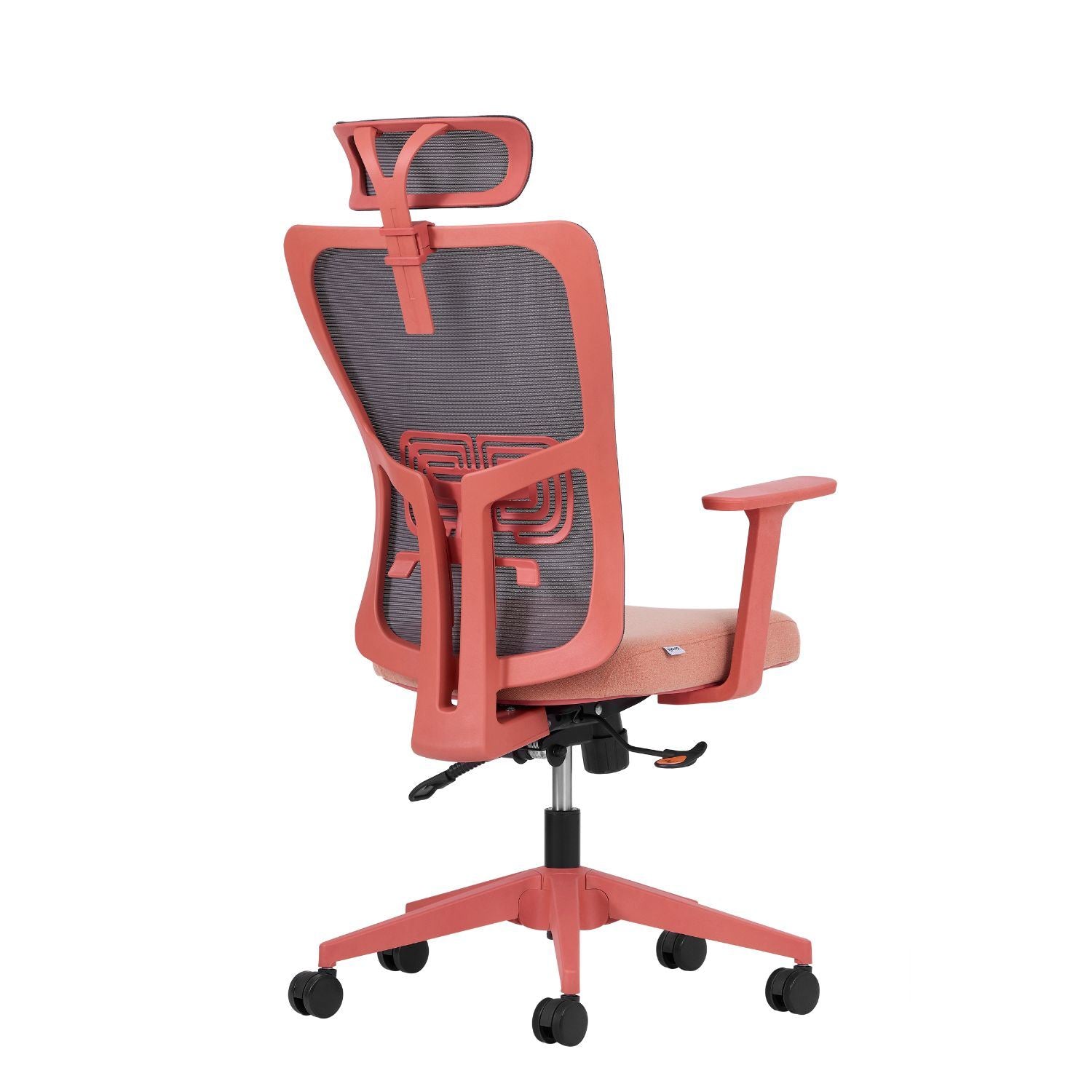 Cadeira de Escritório Ergonómica Salmão com Malha Respirável e Rodas Silenciosas - Suporta 120kg