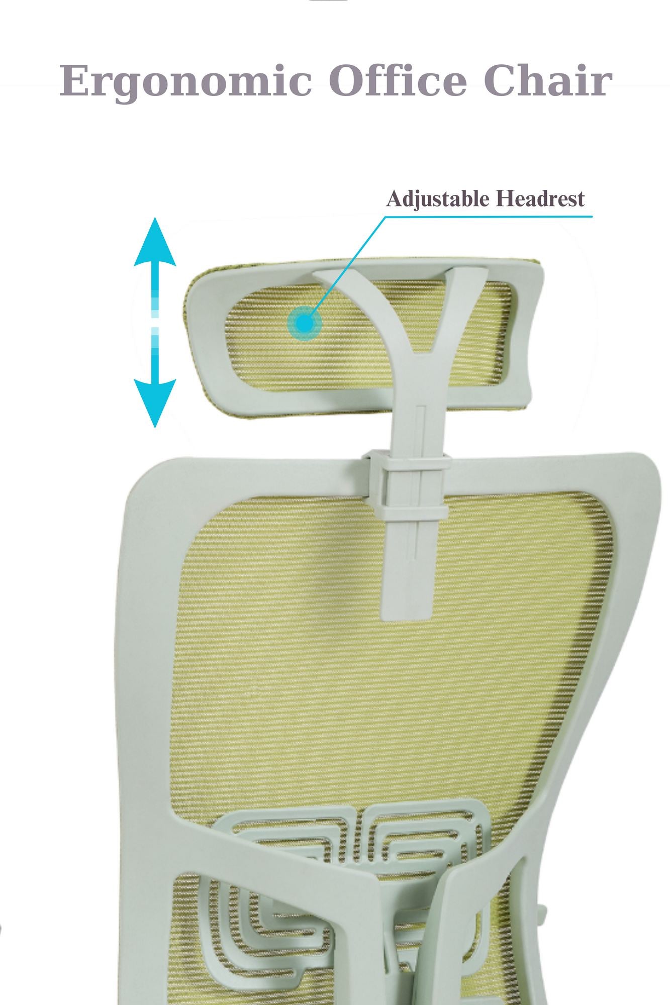 Cadeira de Escritório Verde Ergonómica com Malha Respirável e Rodas Silenciosas - Suporta 120kg