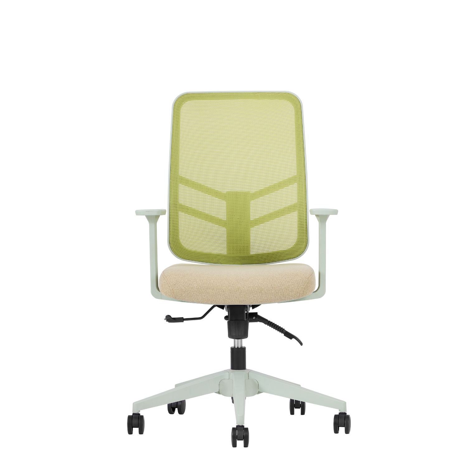 Cadeira de Escritório Verde Ergonómica com Tecido Mesh Anti-Transpiração e Rodas Silenciosas - Suporta 120kg