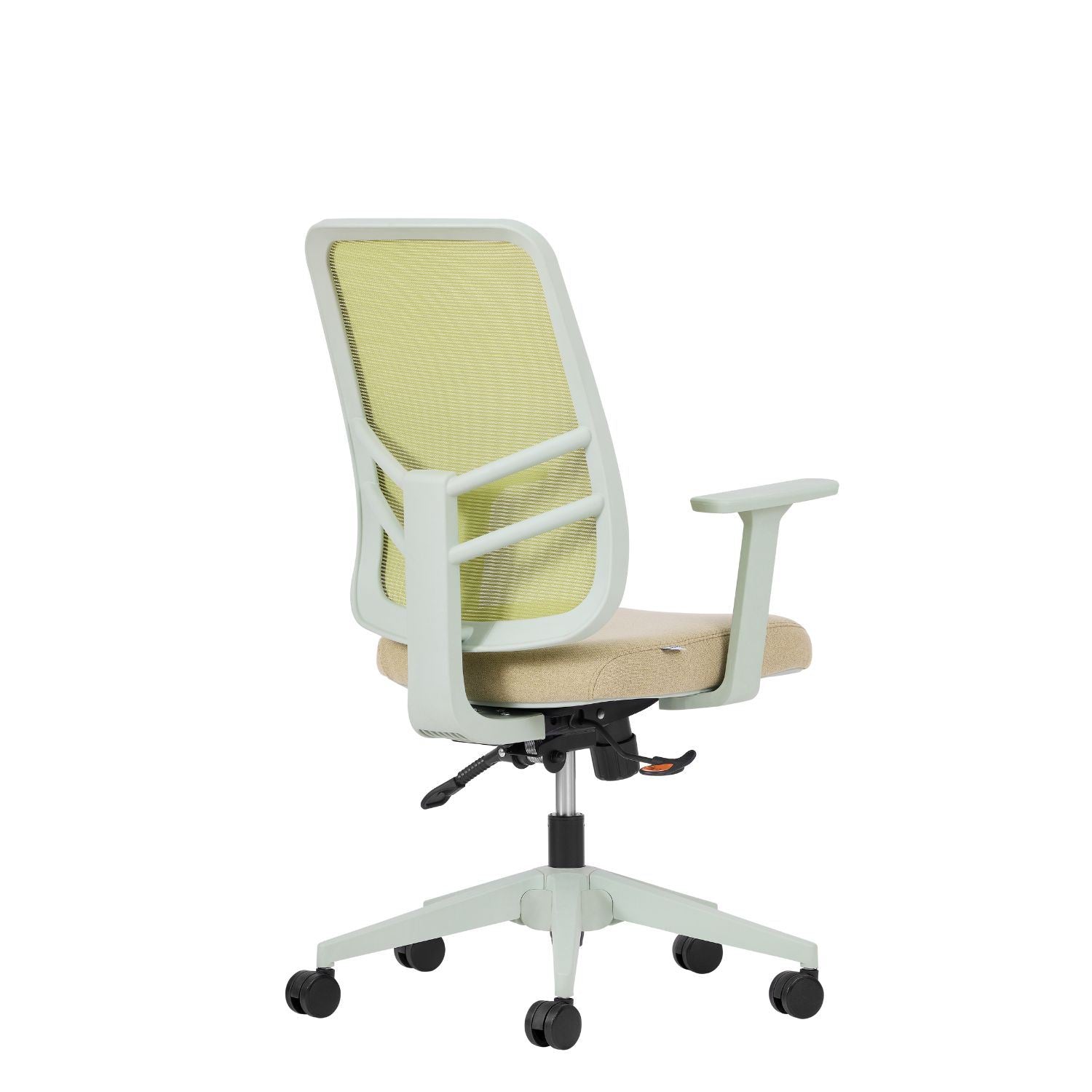 Cadeira de Escritório Verde Ergonómica com Tecido Mesh Anti-Transpiração e Rodas Silenciosas - Suporta 120kg
