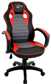 Cadeira Gamer – 66 cm x 121 cm x 65 cm – Vermelha e Preta – Poliuretano
