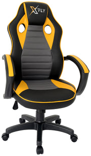 Cadeira Gamer – 66 cm x 121 cm x 65 cm – Amarelo e Preto – Poliuretano