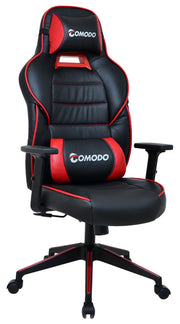 Cadeira Gamer – 72 cm de largura, 132 cm de altura, 50 cm de profundidade – Vermelho e Preto – Poliuretano
