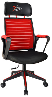 Cadeira Gamer – 56 cm largura – 110 cm altura – 42 cm altura do assento – vermelho e preto – poliuretano
