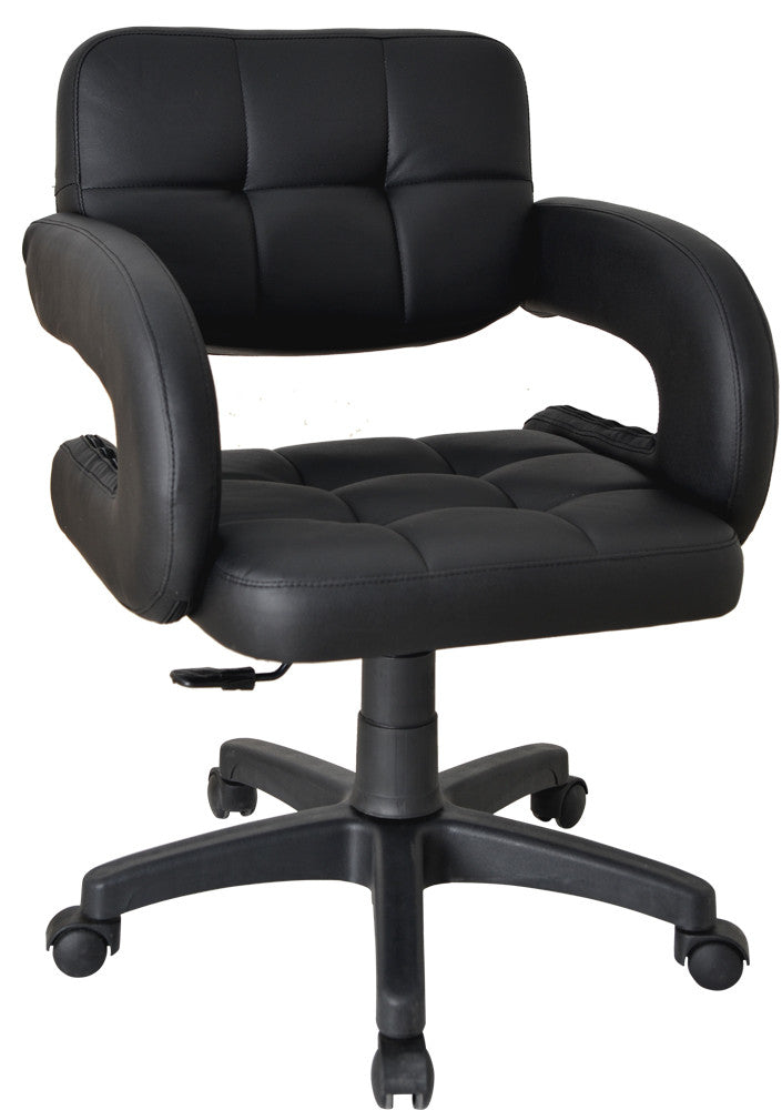 Cadeira de escritório – 58 cm x 110 cm x 58 cm – Preto – Poliuretano