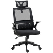 Cadeira de Escritório de Malha Giratória Preto 58x61x102-119 cm