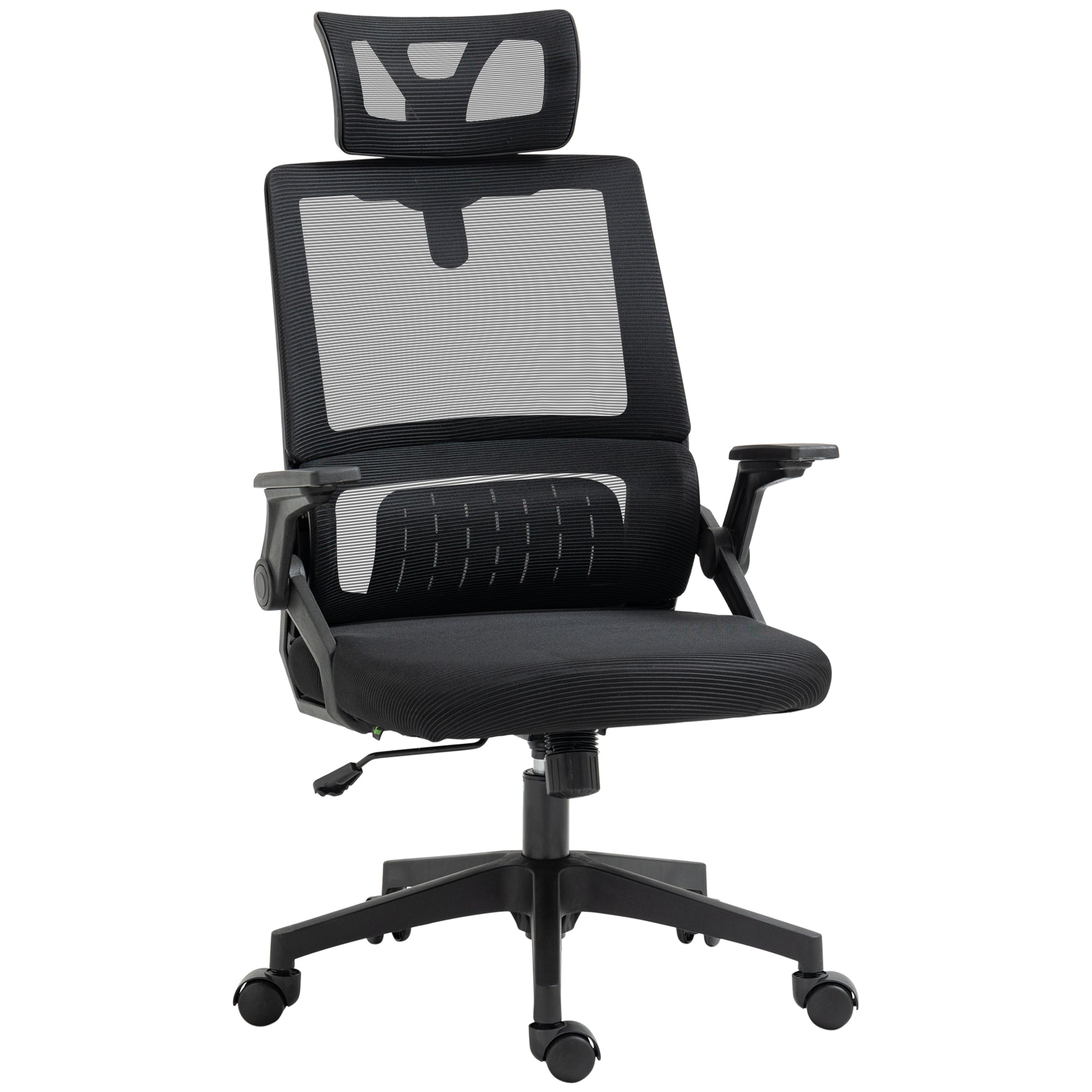 Cadeira de Escritório de Malha Giratória Preto 58x61x102-119 cm