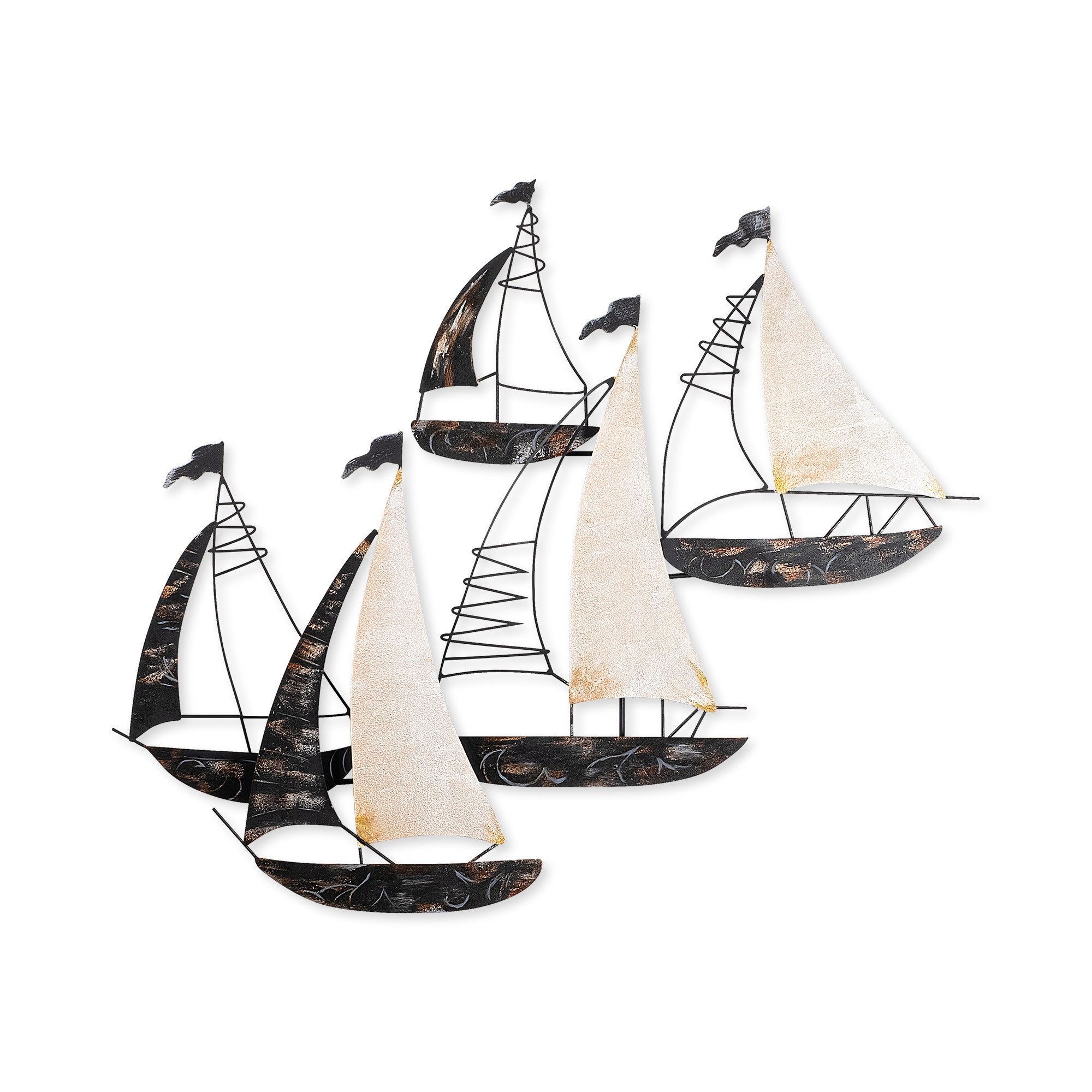 Acessório Decorativo de Parede Kadırga - Metal Multicolor 90x74cm - Arte Moderna para Transformar o Seu Espaço