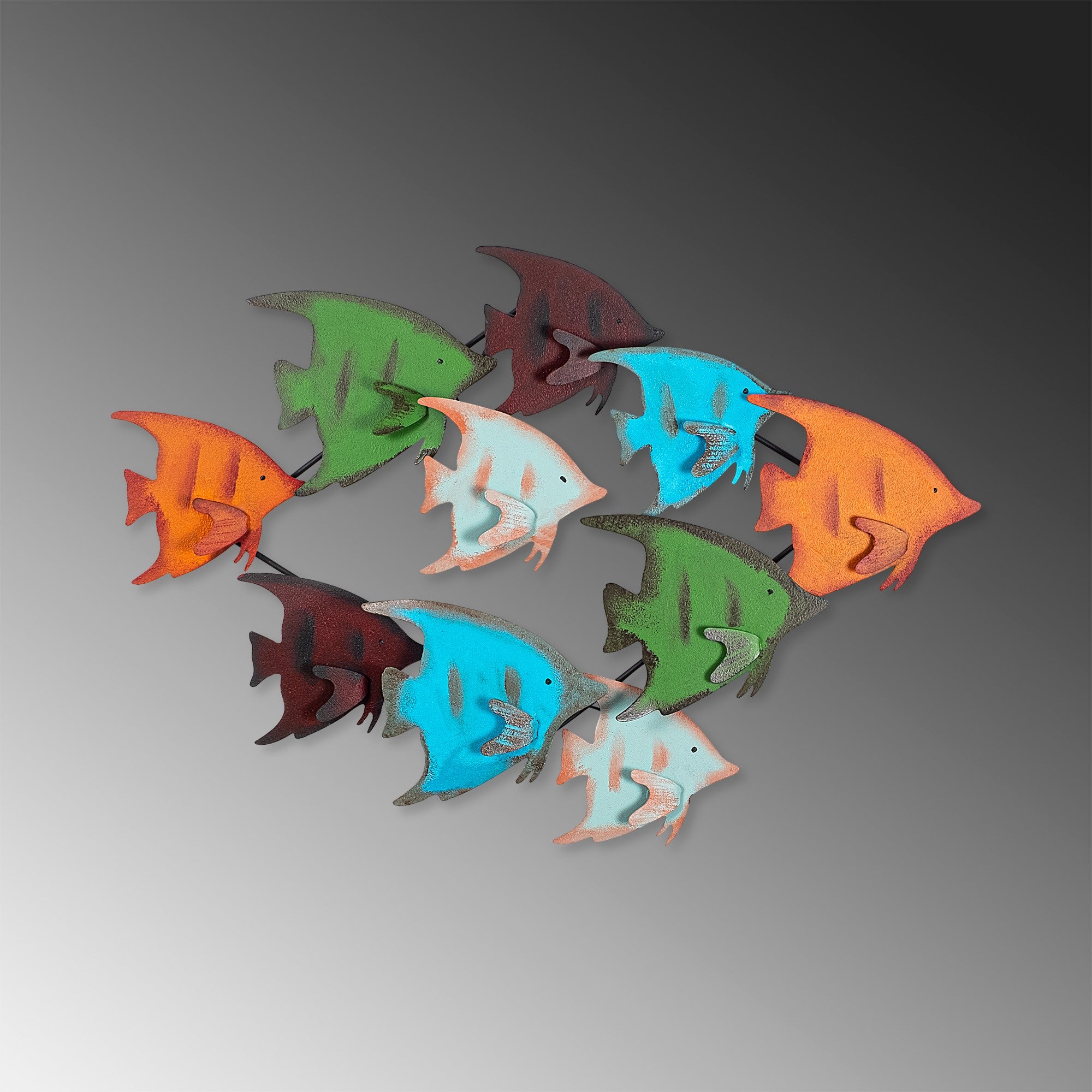 Acessório Decorativo de Parede Melek - Metal Multicolor 83x58cm - Arte Moderna para Transformar o Seu Espaço