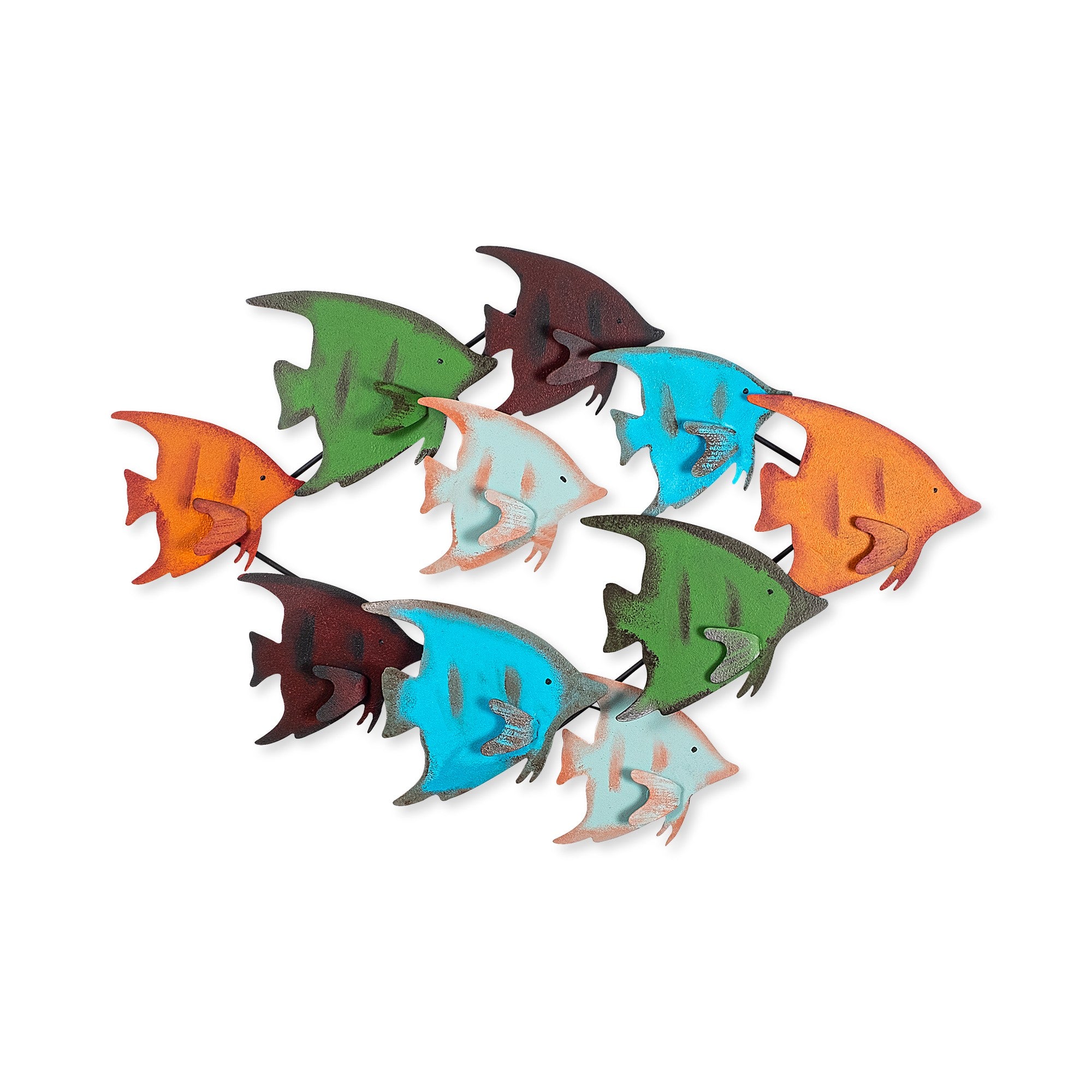 Acessório Decorativo de Parede Melek - Metal Multicolor 83x58cm - Arte Moderna para Transformar o Seu Espaço