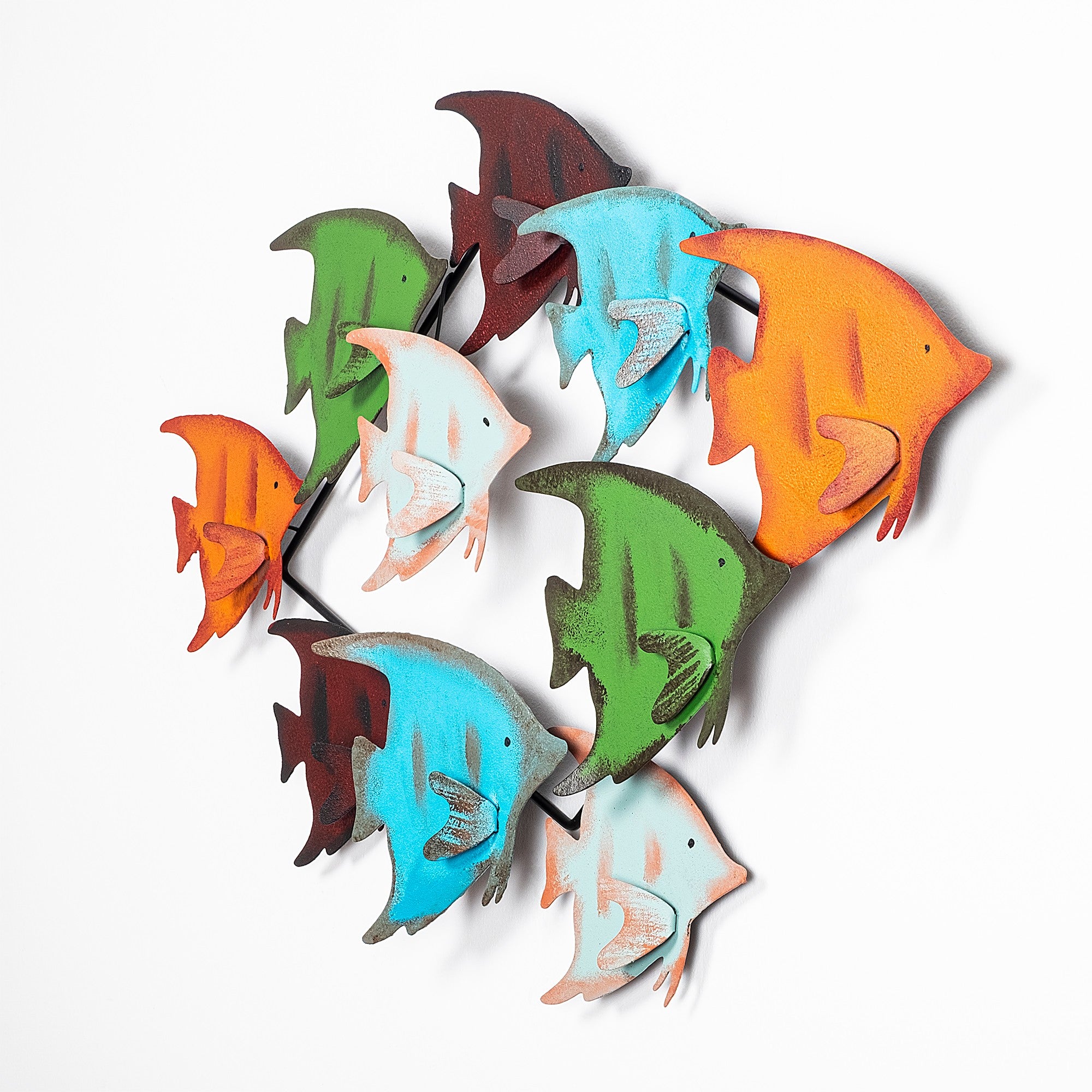 Acessório Decorativo de Parede Melek - Metal Multicolor 83x58cm - Arte Moderna para Transformar o Seu Espaço
