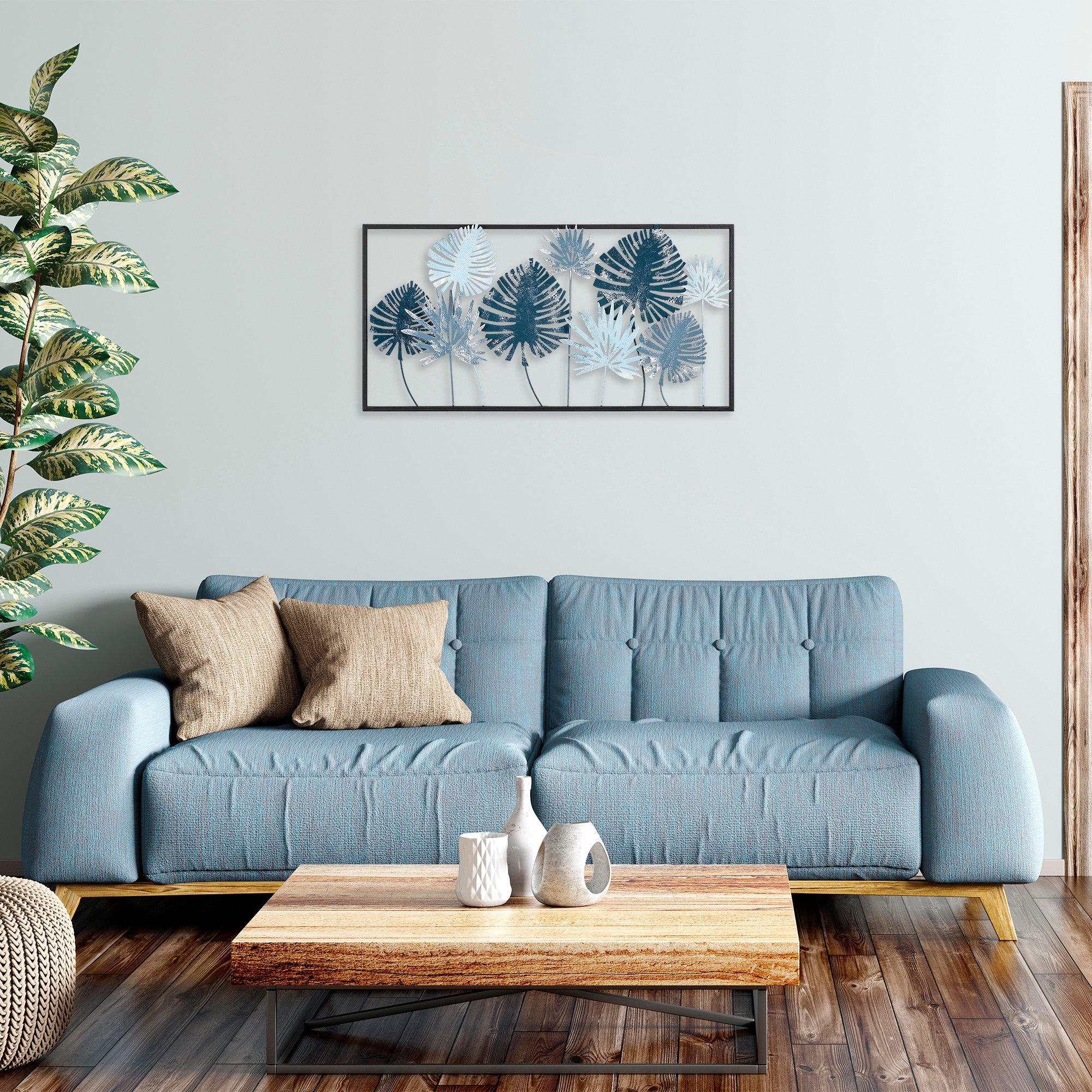 Acessório Decorativo de Parede Yıldız - Metal Multicolor 41x81cm - Peça Única para Transformar o Seu Espaço