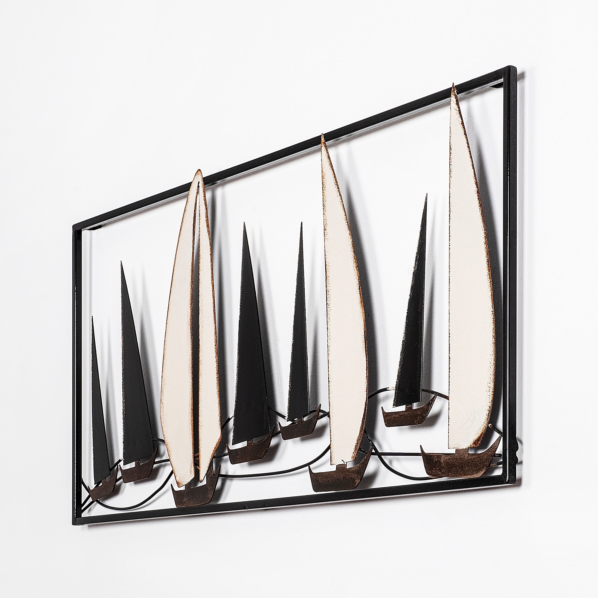 Acessório Decorativo de Parede em Metal Multicolor Yelkenli - 100% Metal 40x91cm