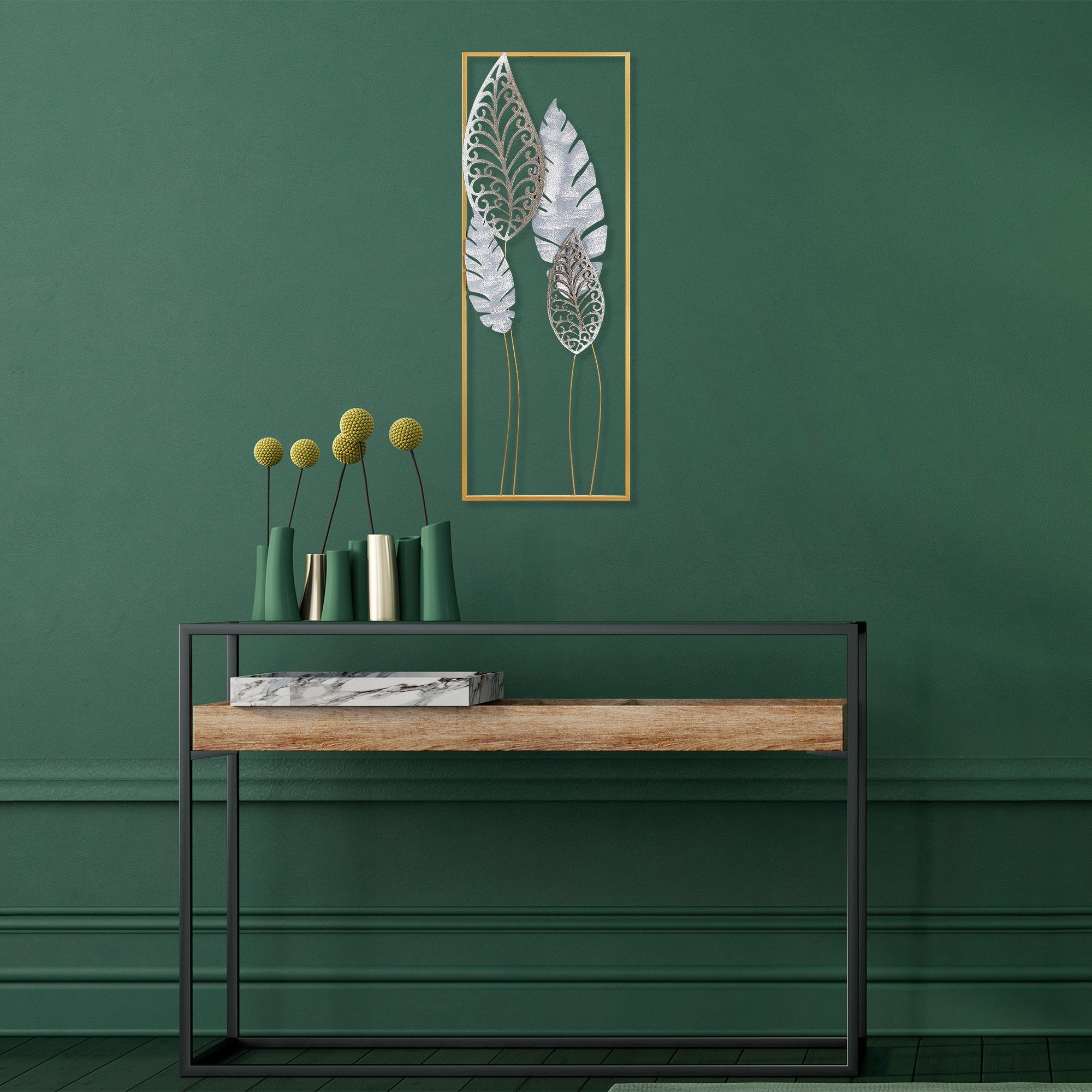 Acessório Decorativo de Parede Nezgep - Metal Multicolor 32x90cm para Transformar o Seu Espaço
