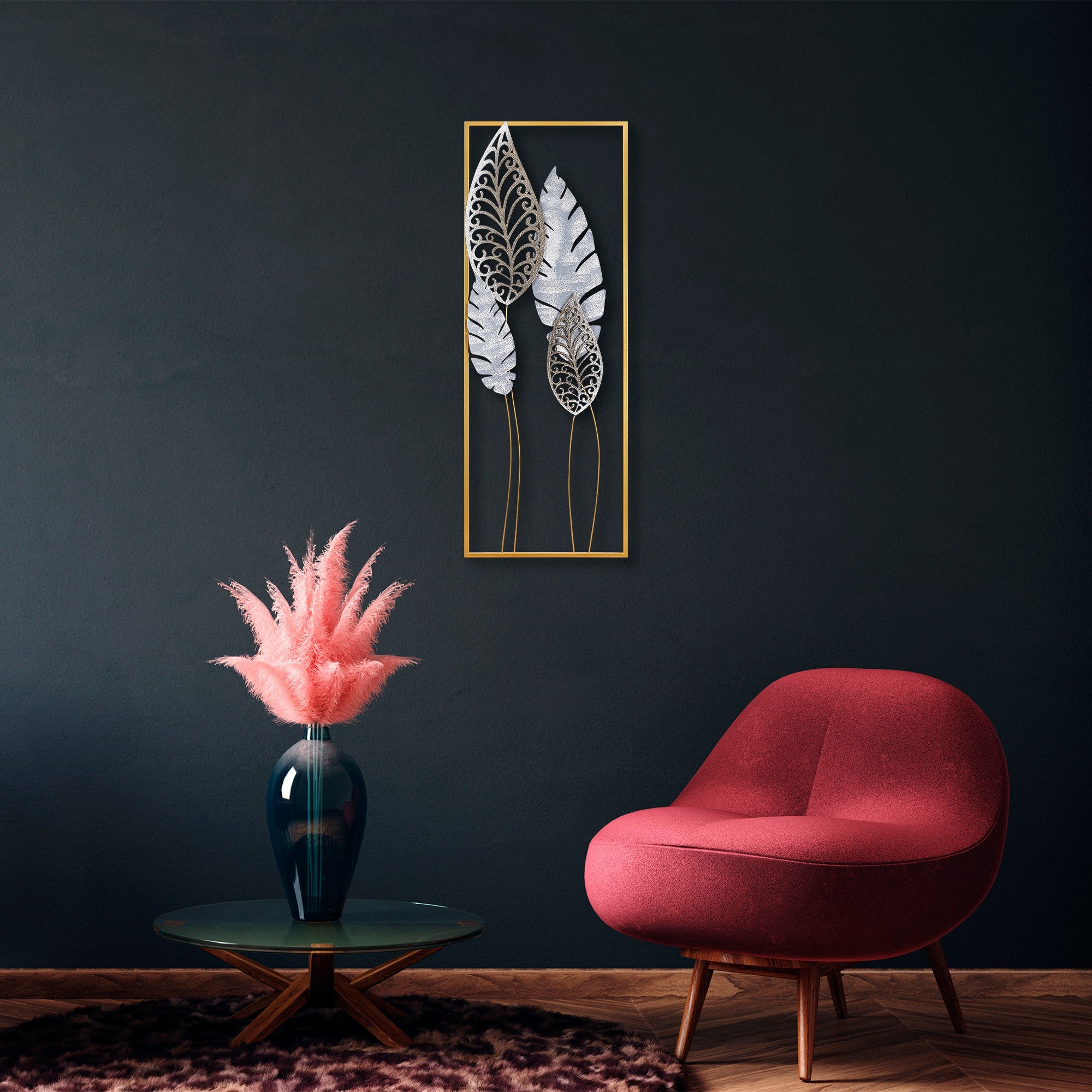 Acessório Decorativo de Parede Nezgep - Metal Multicolor 32x90cm para Transformar o Seu Espaço
