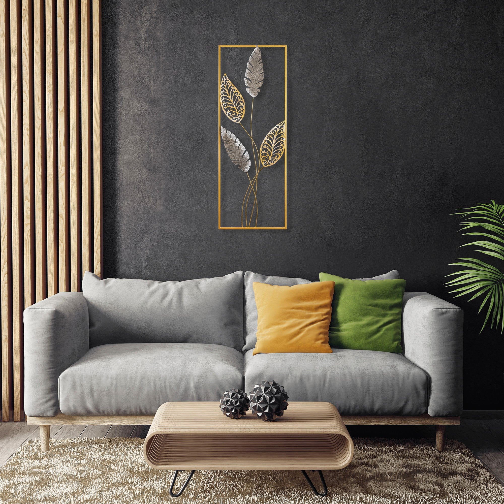 Acessório Decorativo de Parede Timeyi - Metal Multicolor 32x90cm para Transformar Qualquer Ambiente