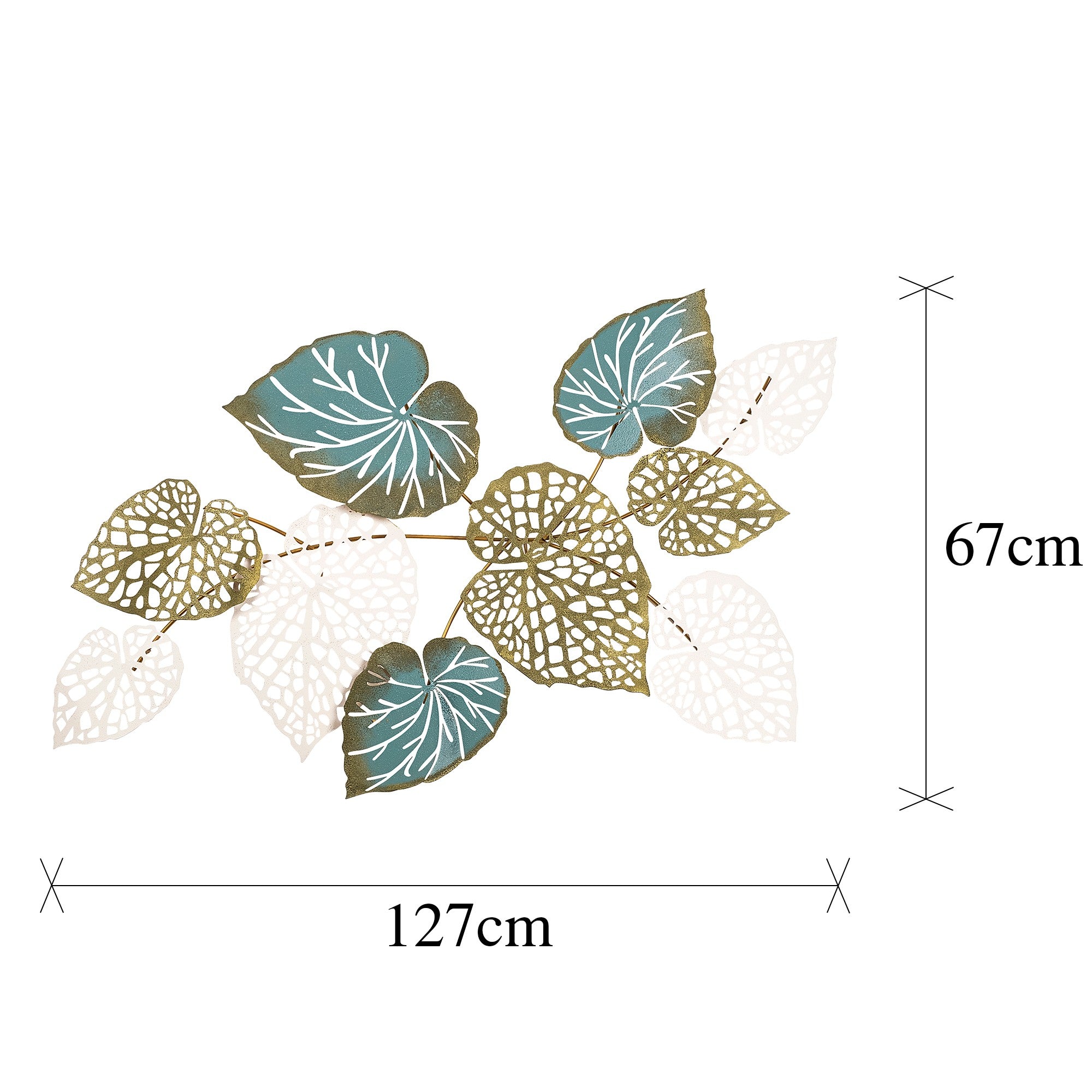 Acessório Decorativo de Parede Horou - Metal Multicolor 127x67cm - Peça Única para Transformar o Seu Espaço