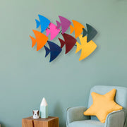 Acessório Decorativo de Parede Cırgısın - Metal Multicolor 100x70cm - Arte Moderna para Transformar o Seu Espaço