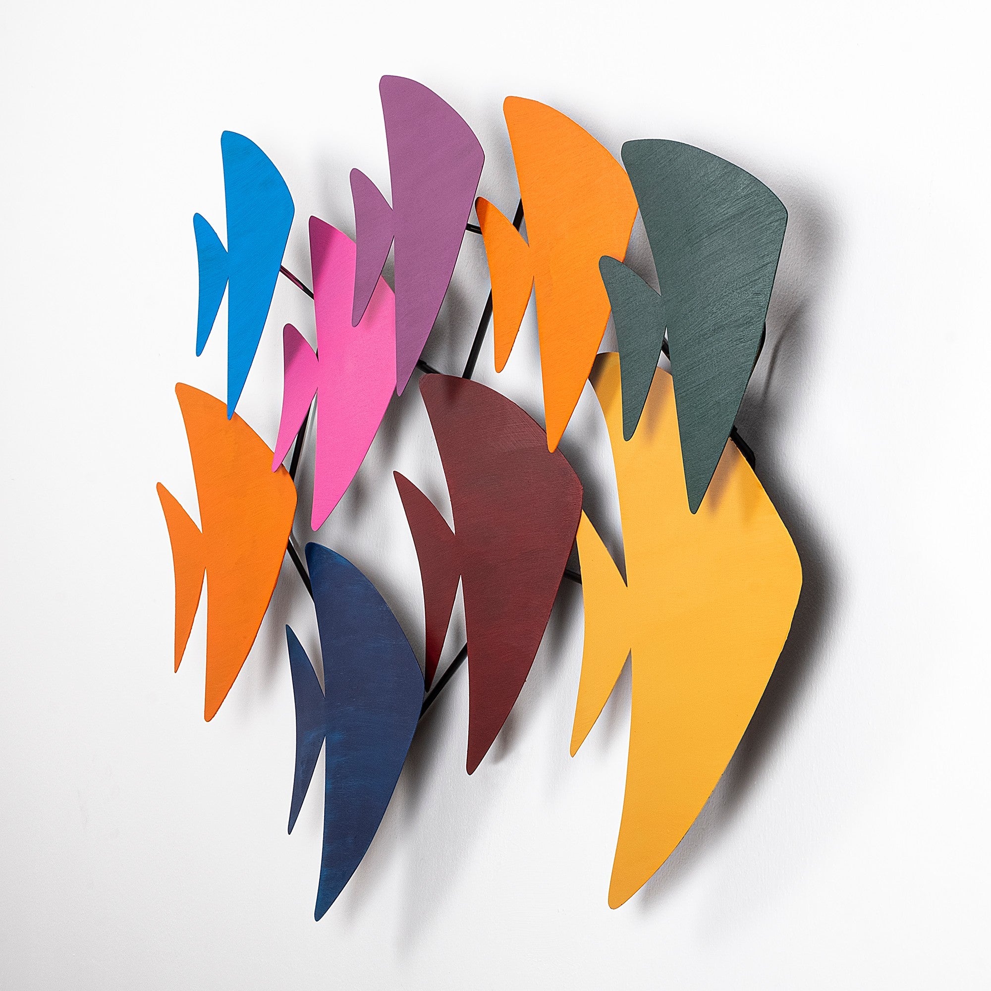 Acessório Decorativo de Parede Cırgısın - Metal Multicolor 100x70cm - Arte Moderna para Transformar o Seu Espaço