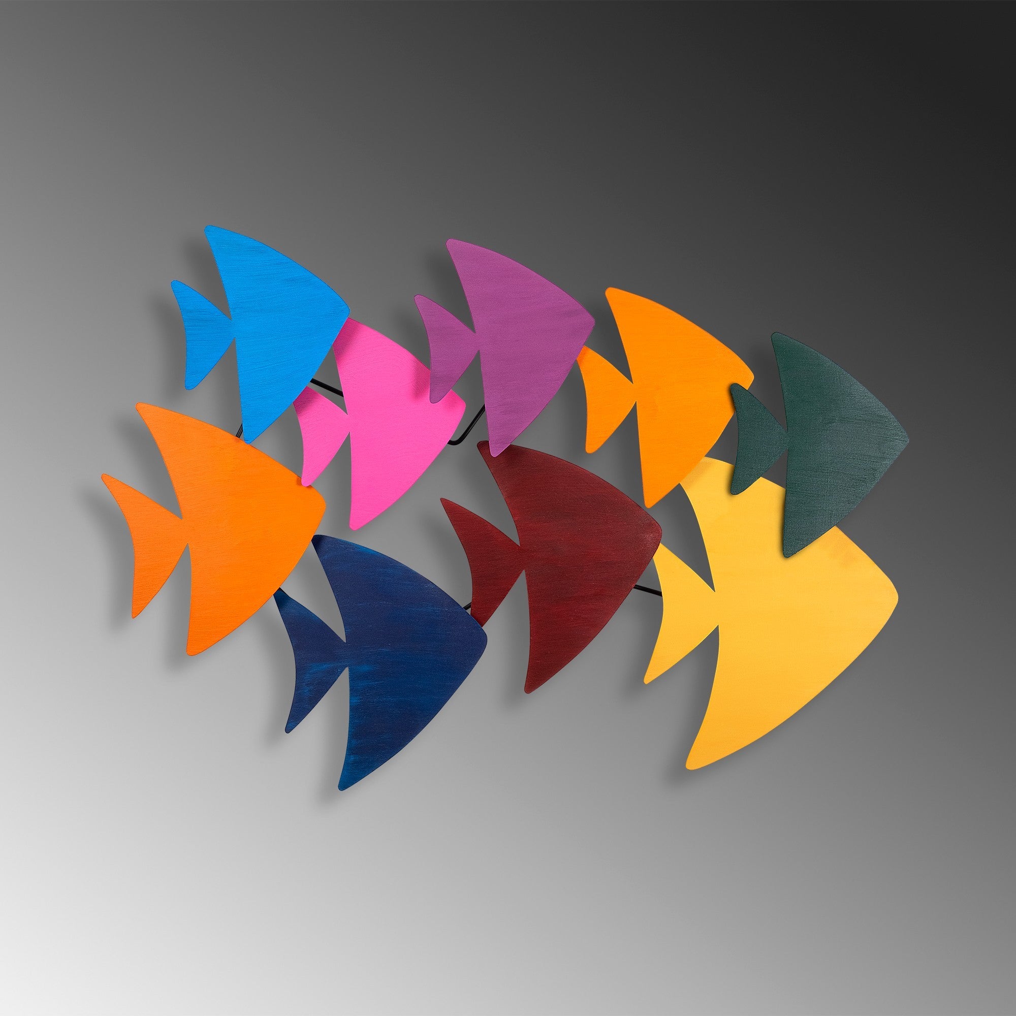 Acessório Decorativo de Parede Cırgısın - Metal Multicolor 100x70cm - Arte Moderna para Transformar o Seu Espaço