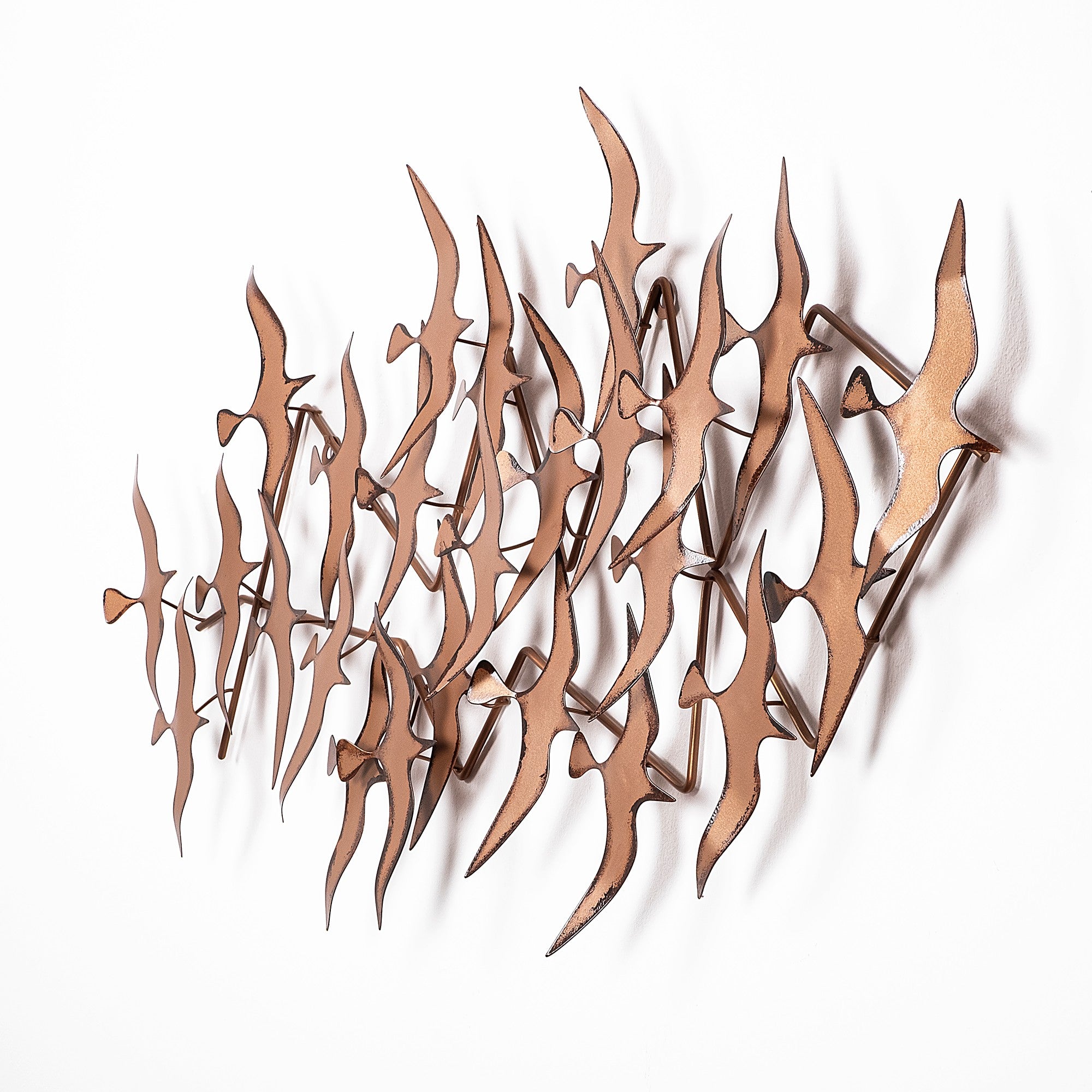 Acessório Decorativo de Parede Martılar em Metal Multicolor - 121x57cm