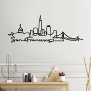 Acessório Decorativo de Parede San Francisco - Metal Preto 120x43cm