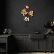 Acessório Decorativo de Parede Monstera v3 - Metal Multicolor 69x113cm