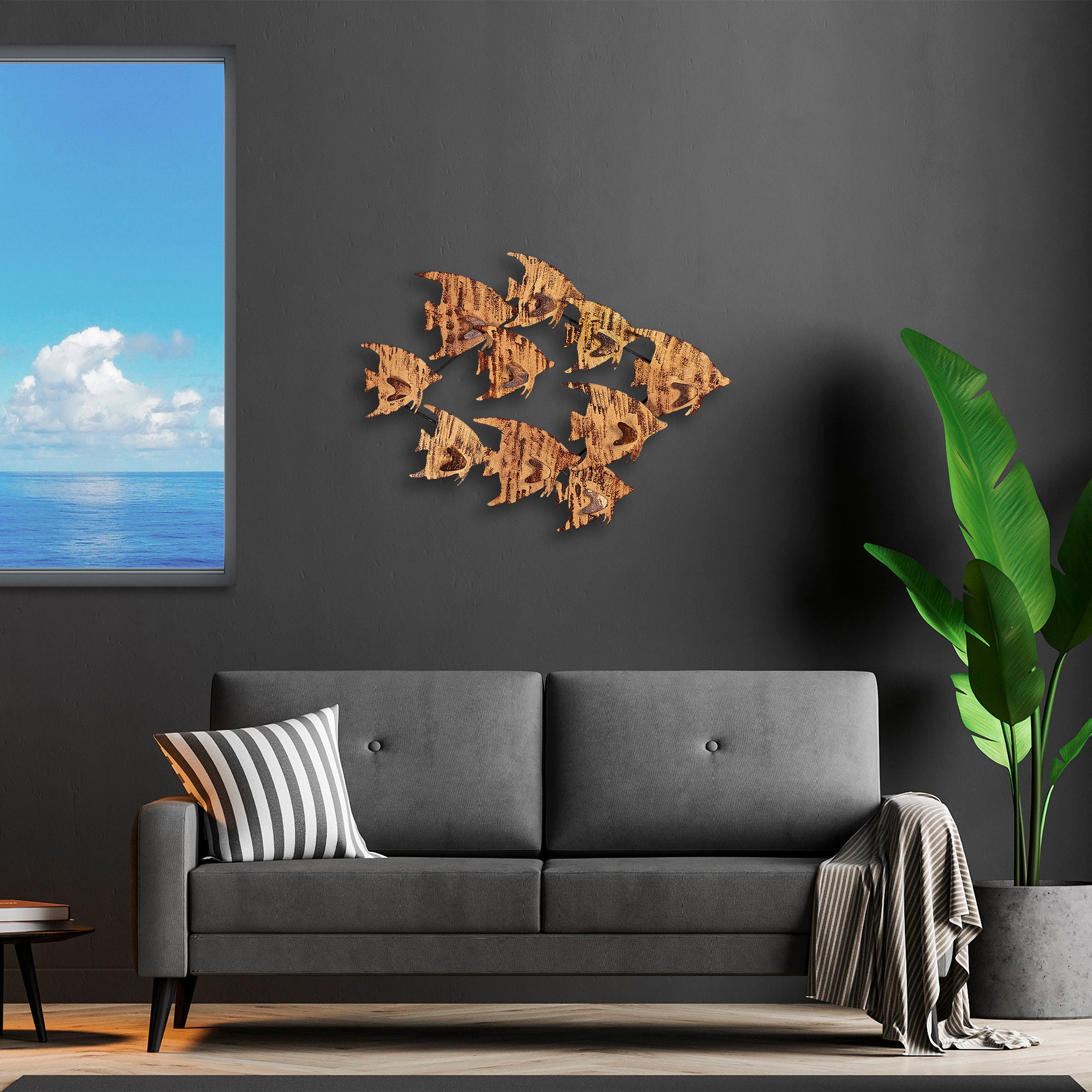 Acessório Decorativo de Parede Melek v2 - Metal Multicolor 58x83cm - Transforme o Seu Espaço com Elegância