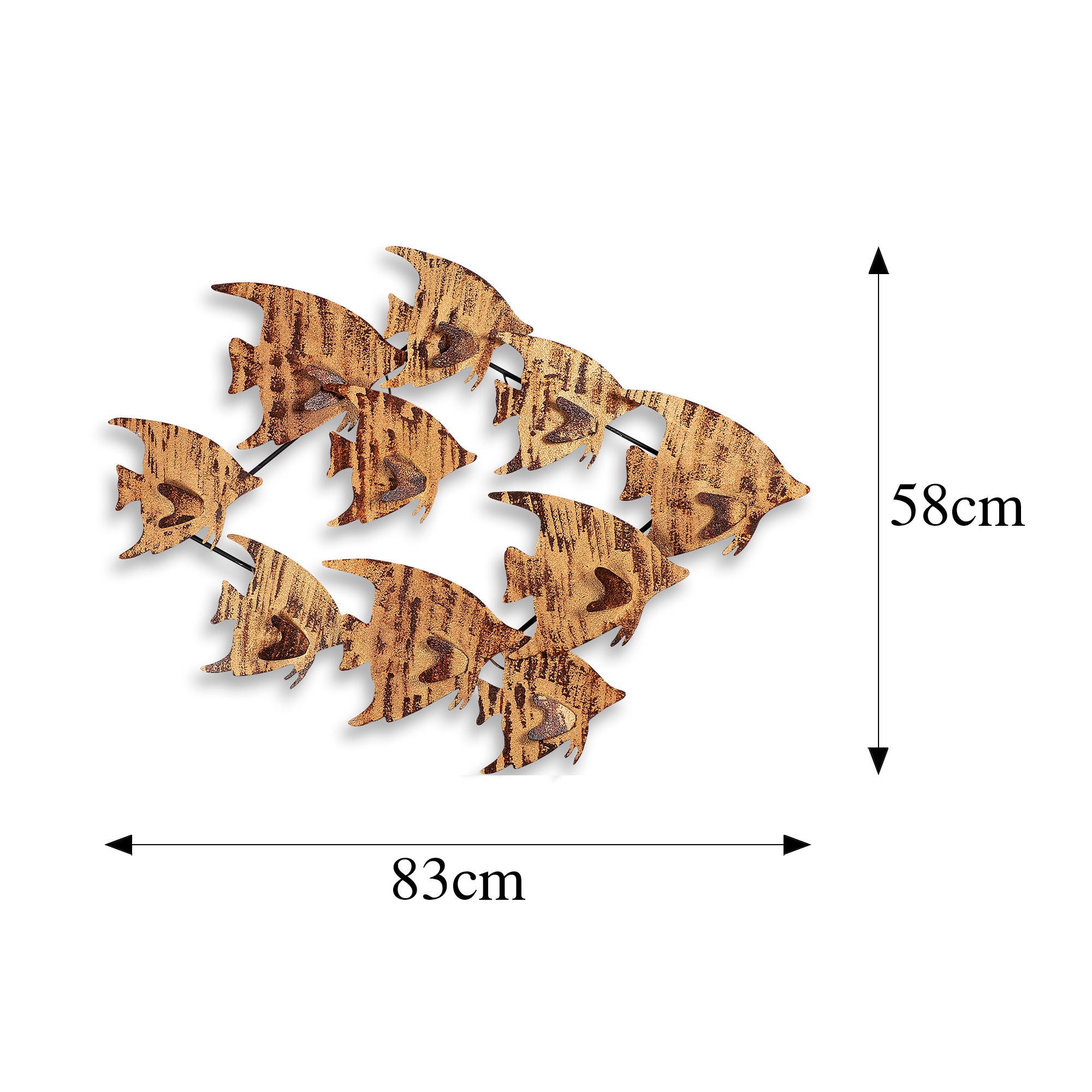 Acessório Decorativo de Parede Melek v2 - Metal Multicolor 58x83cm - Transforme o Seu Espaço com Elegância