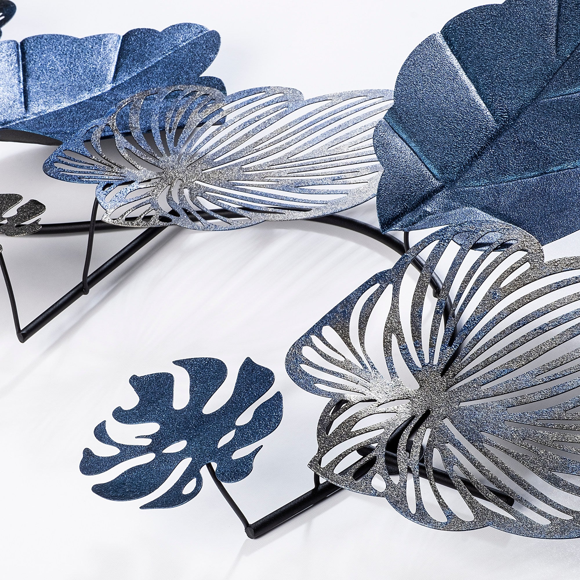 Acessório Decorativo de Parede Zhoushan 3 - Metal Multicolor Artesanal 42x80cm