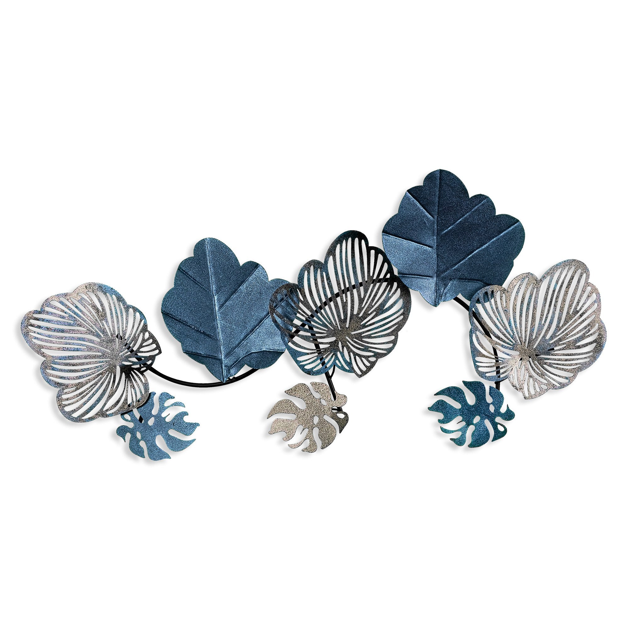Acessório Decorativo de Parede Zhoushan 3 - Metal Multicolor Artesanal 42x80cm