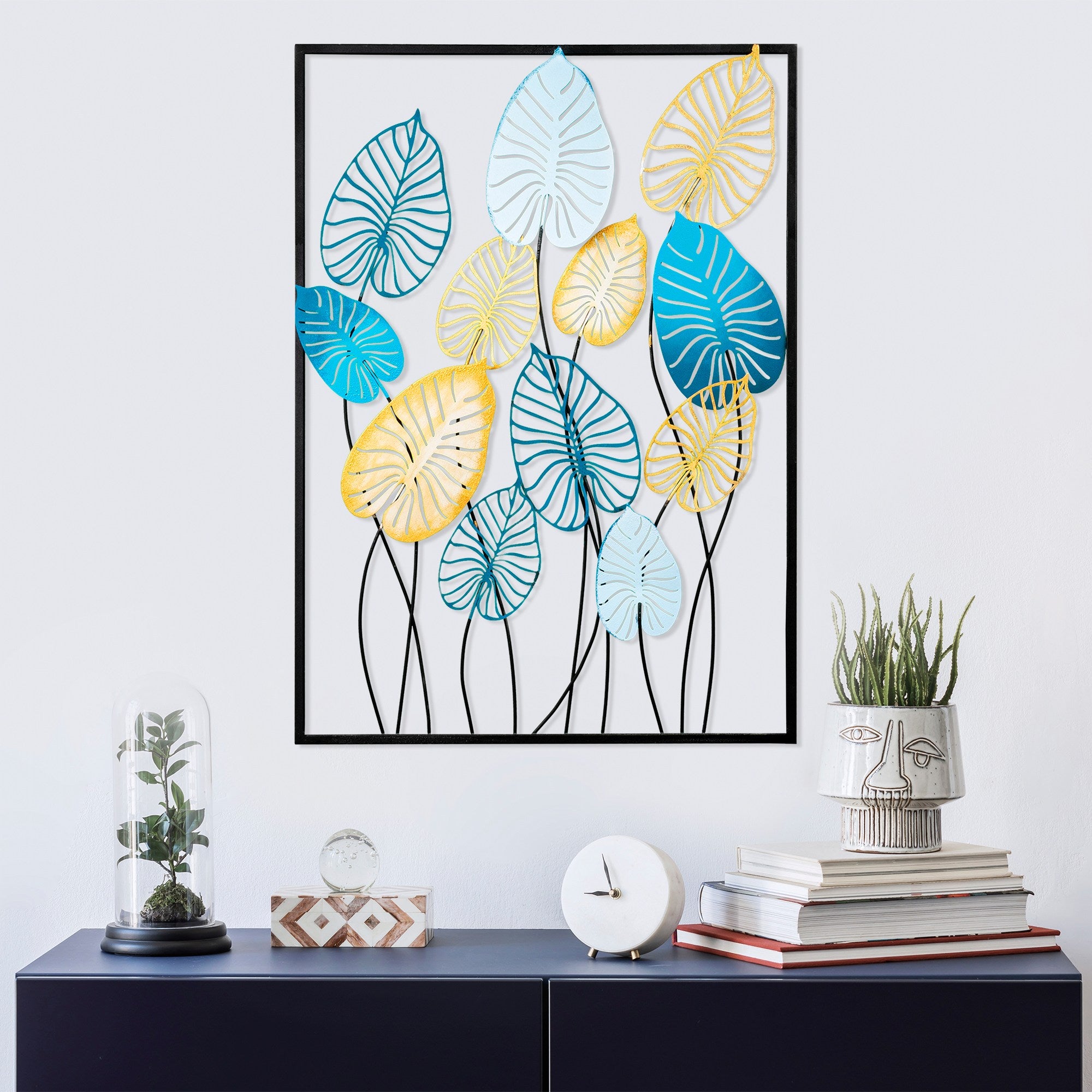 Acessório Decorativo de Parede Atmi 2 - Metal Multicolor Artesanal 50x70cm