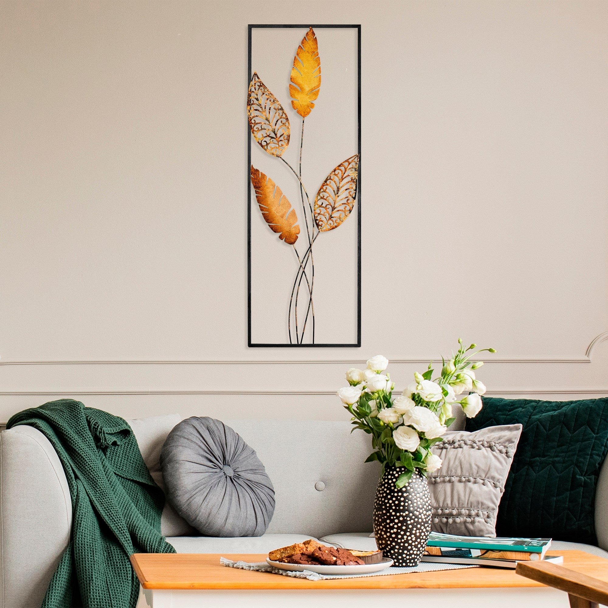 Acessório Decorativo de Parede Timeyi 2 - Metal Multicolor Artesanal 32x90cm