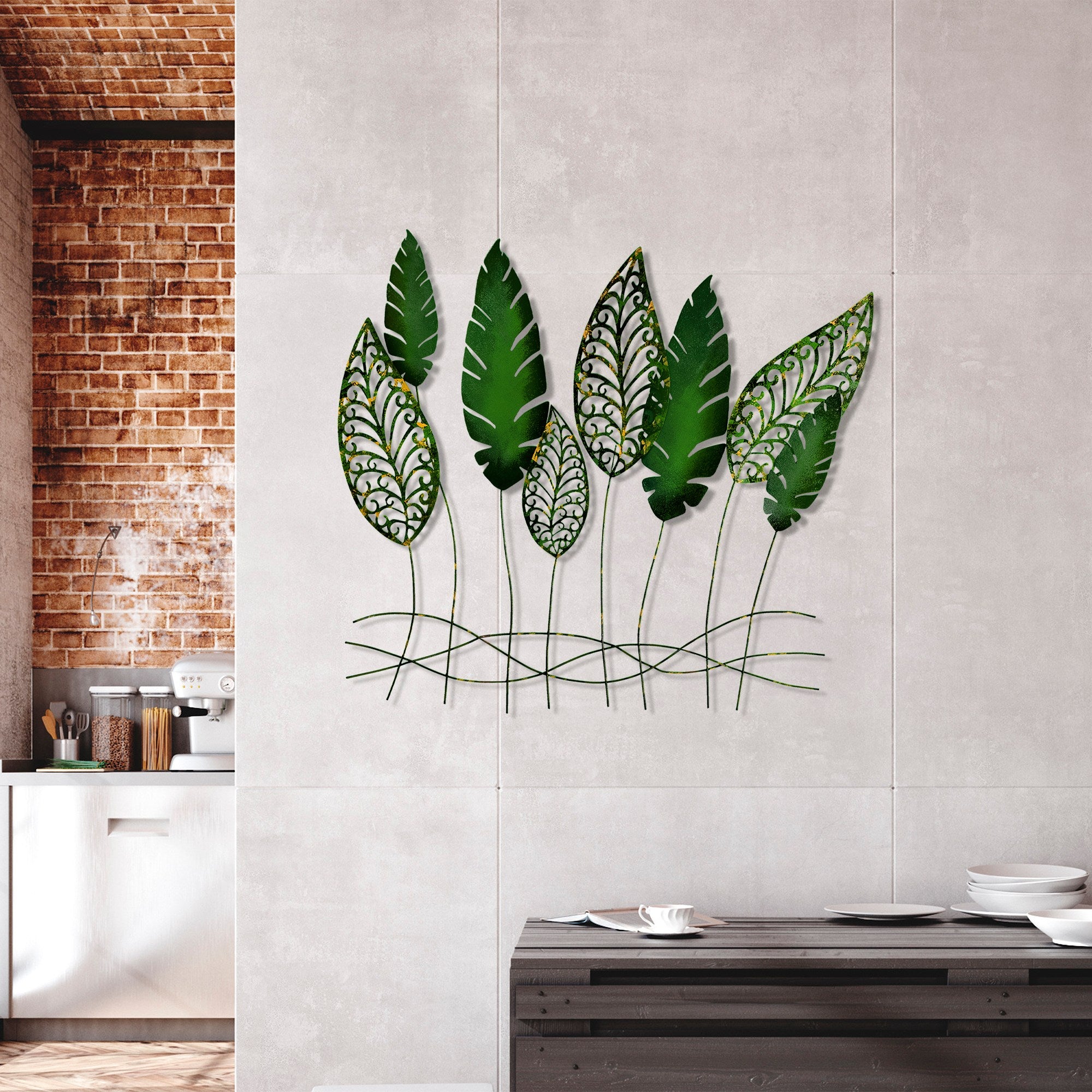 Acessório de parede em metal – 75 x 80 cm – 100% metal