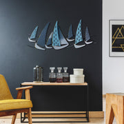 Acessório Decorativo de Parede Uskuna 3 - Metal Multicolor Artesanal 51x120cm