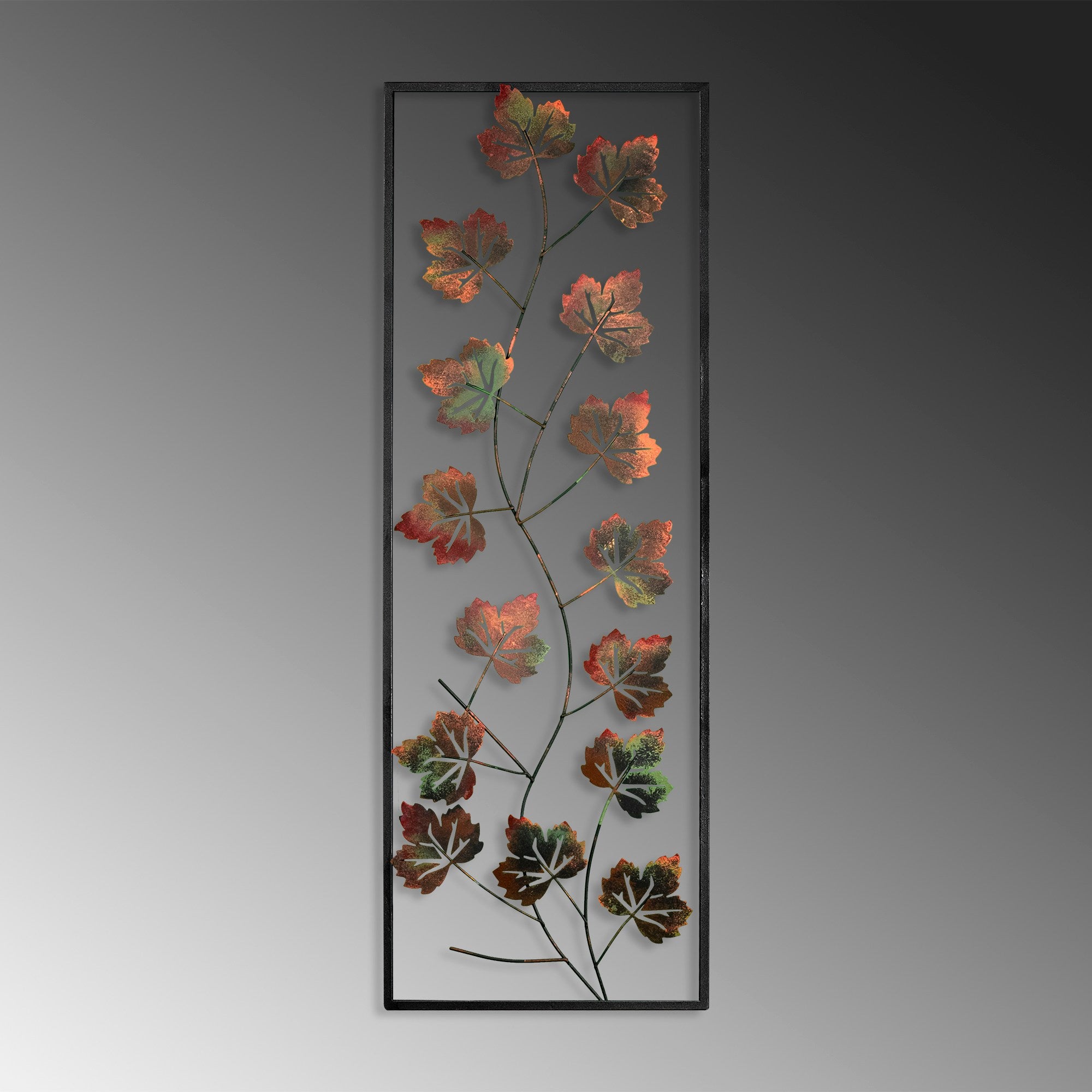 Acessório Decorativo de Parede Platane 2 - Metal Multicolor Artesanal 32x90cm