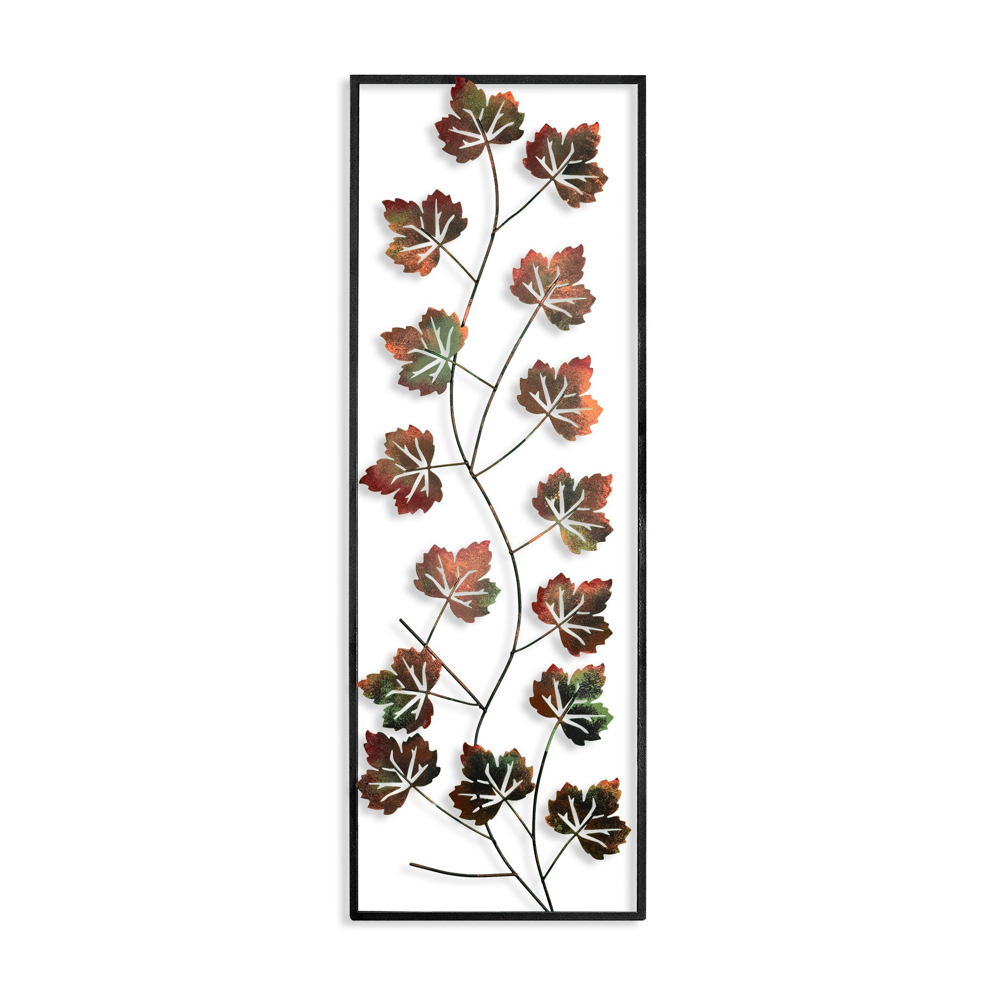 Acessório Decorativo de Parede Platane 2 - Metal Multicolor Artesanal 32x90cm