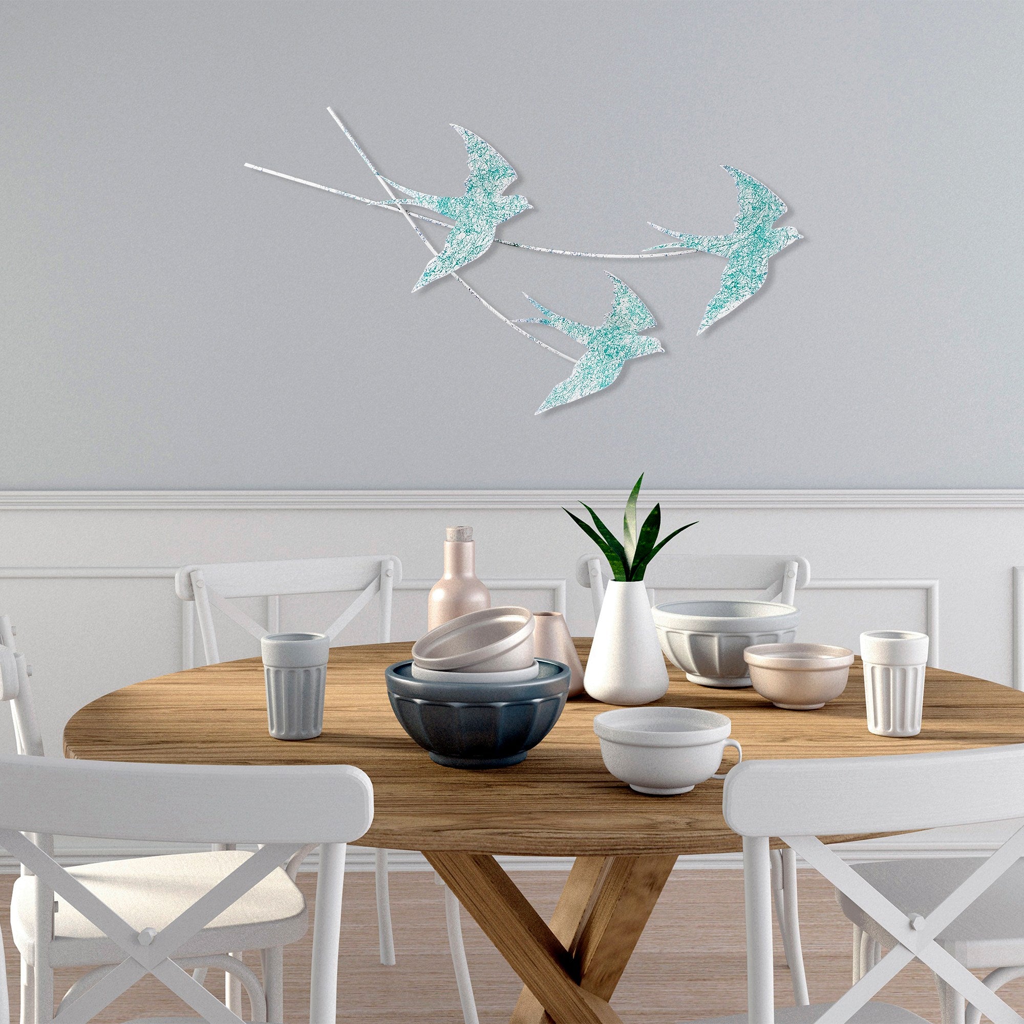 Acessório de parede decorativo de metal feito à mão, 42 x 70 cm | 100% metal (1,5 mm) | Design exclusivo pintado à mão, perfeito para decoração de casa e amantes da arte