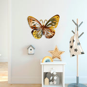 Acessório de parede decorativo de metal feito à mão, 29 x 22 cm | 100% metal (1,5 mm) | Design exclusivo pintado à mão, perfeito para decoração de casa e toque pessoal