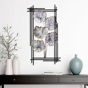 Arte de Parede Metálica Daiyu 2 - Acessório Decorativo Multicolor Artesanal 48x87cm