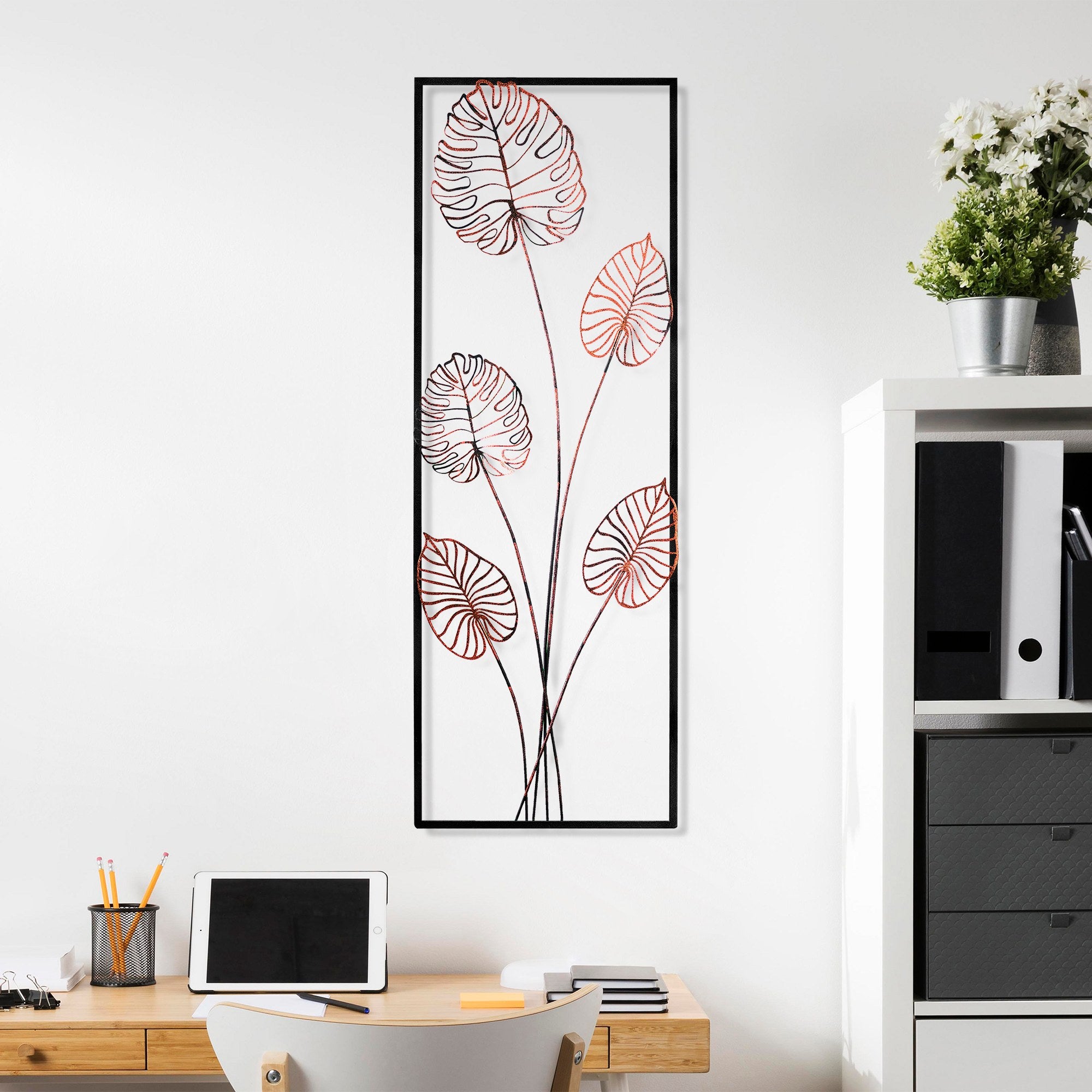 Acessório Decorativo de Parede Strawberry 2 - Metal Multicolor Artesanal 32x90cm