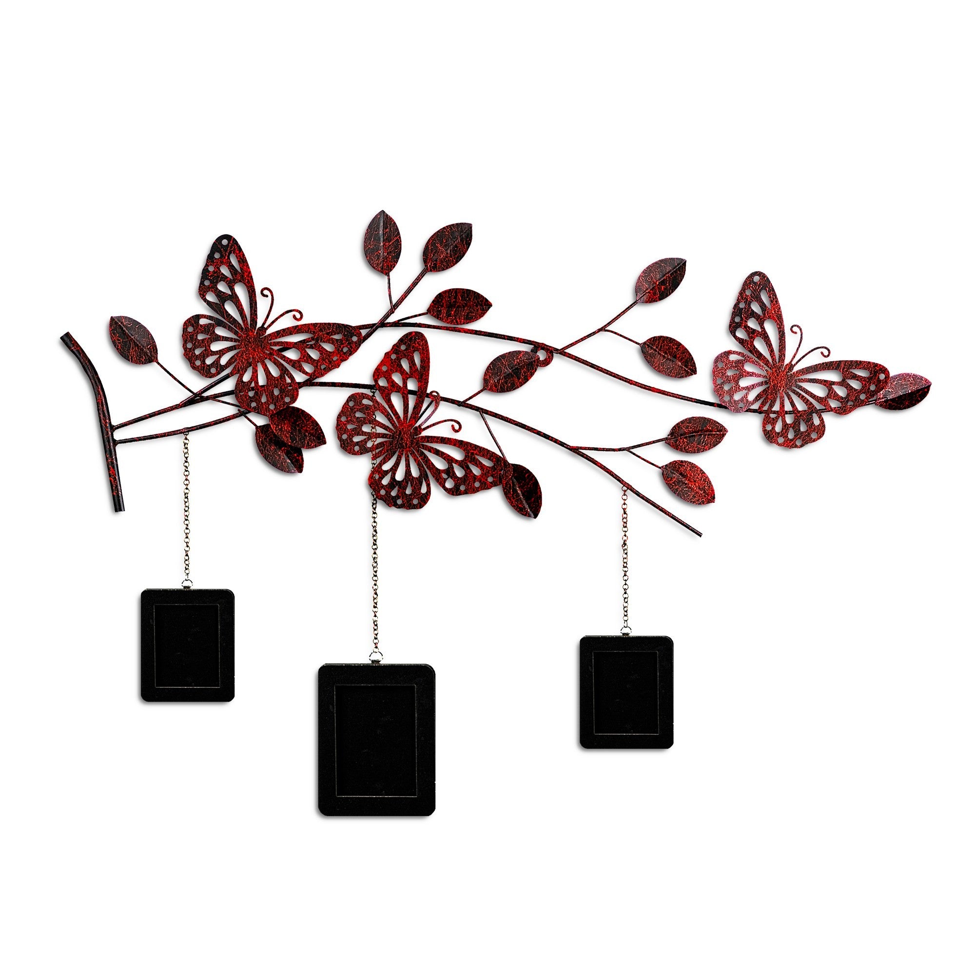 Arte de Parede Metálica Dalvere 1 Multicolor - Acessório Decorativo Artesanal 93x65cm